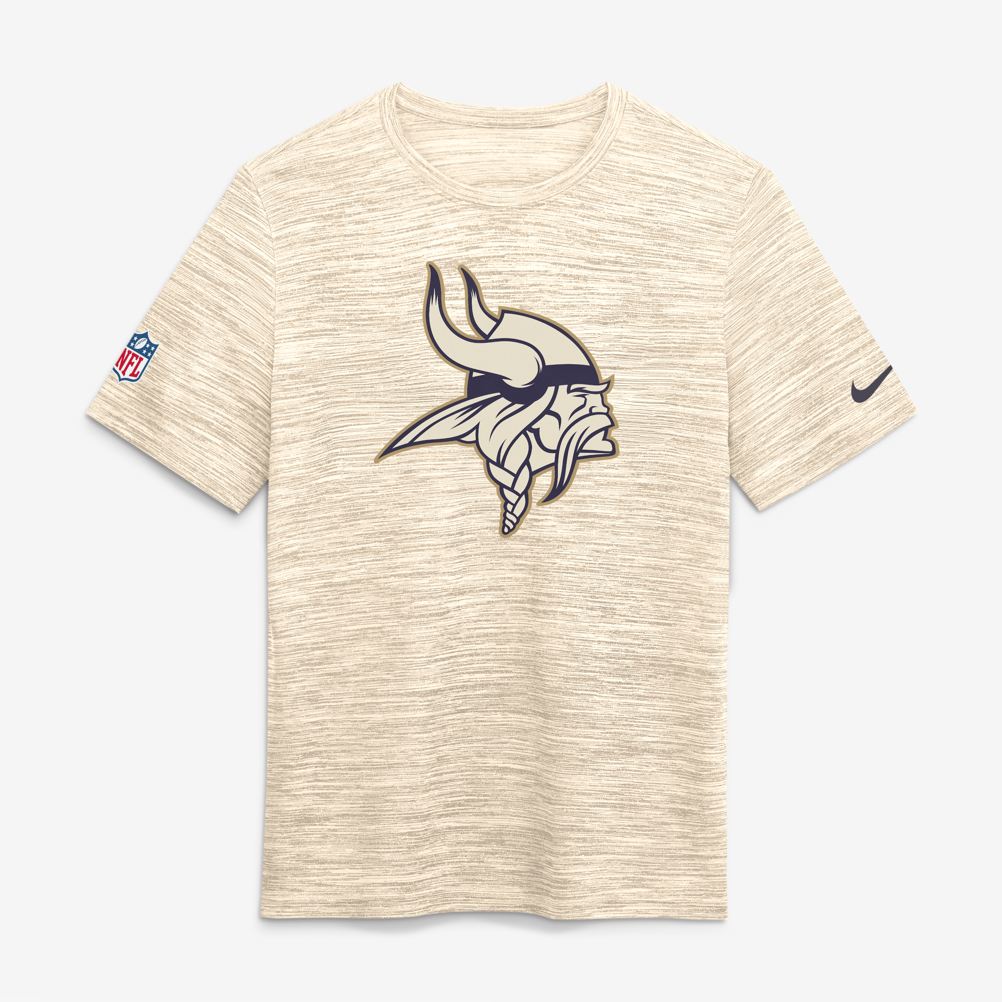 Men's Nike  Natural Minnesota Vikings 2026 Rivalries Collection Sideline Velocity T-Shirt