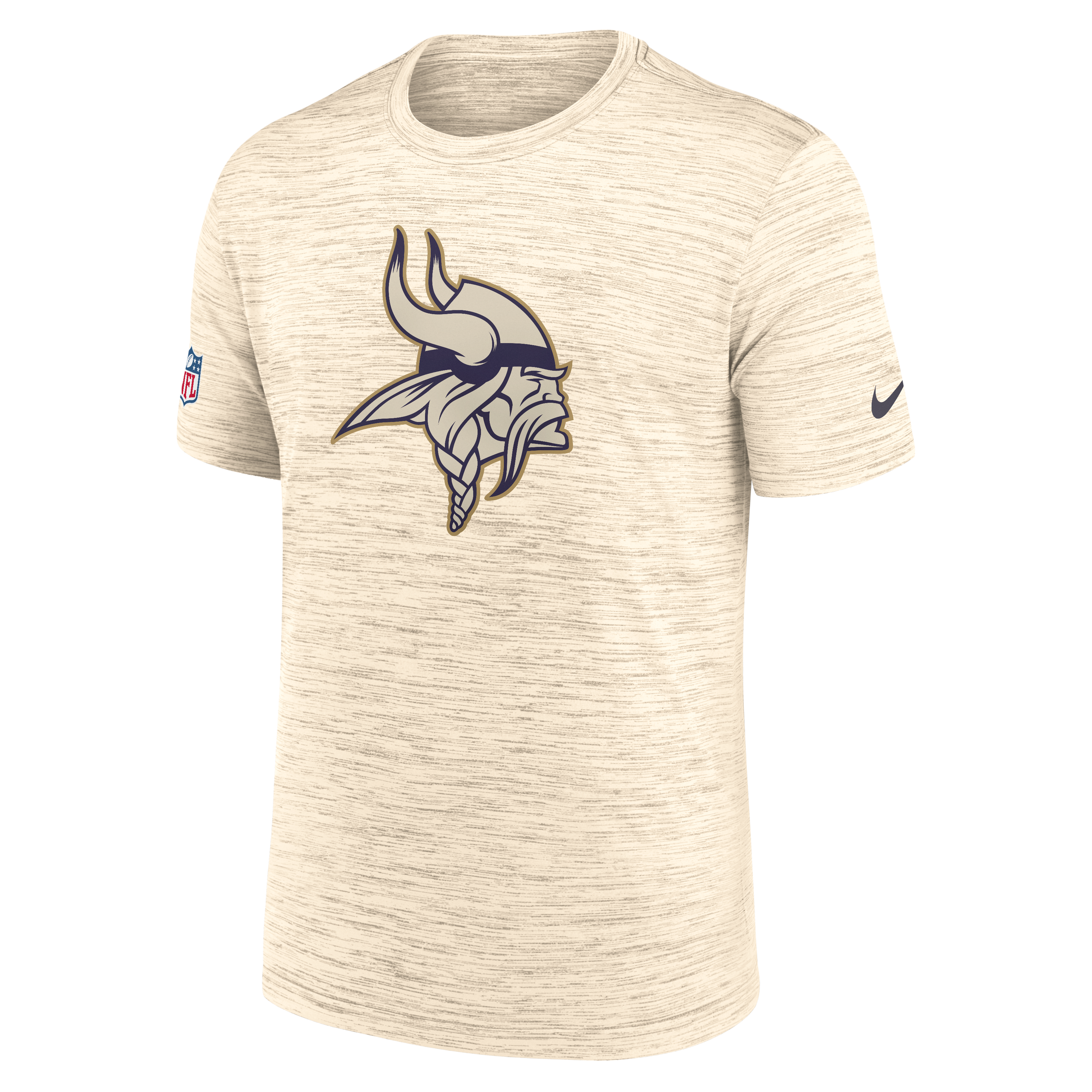 Men's Nike  Natural Minnesota Vikings 2026 Rivalries Collection Sideline Velocity T-Shirt