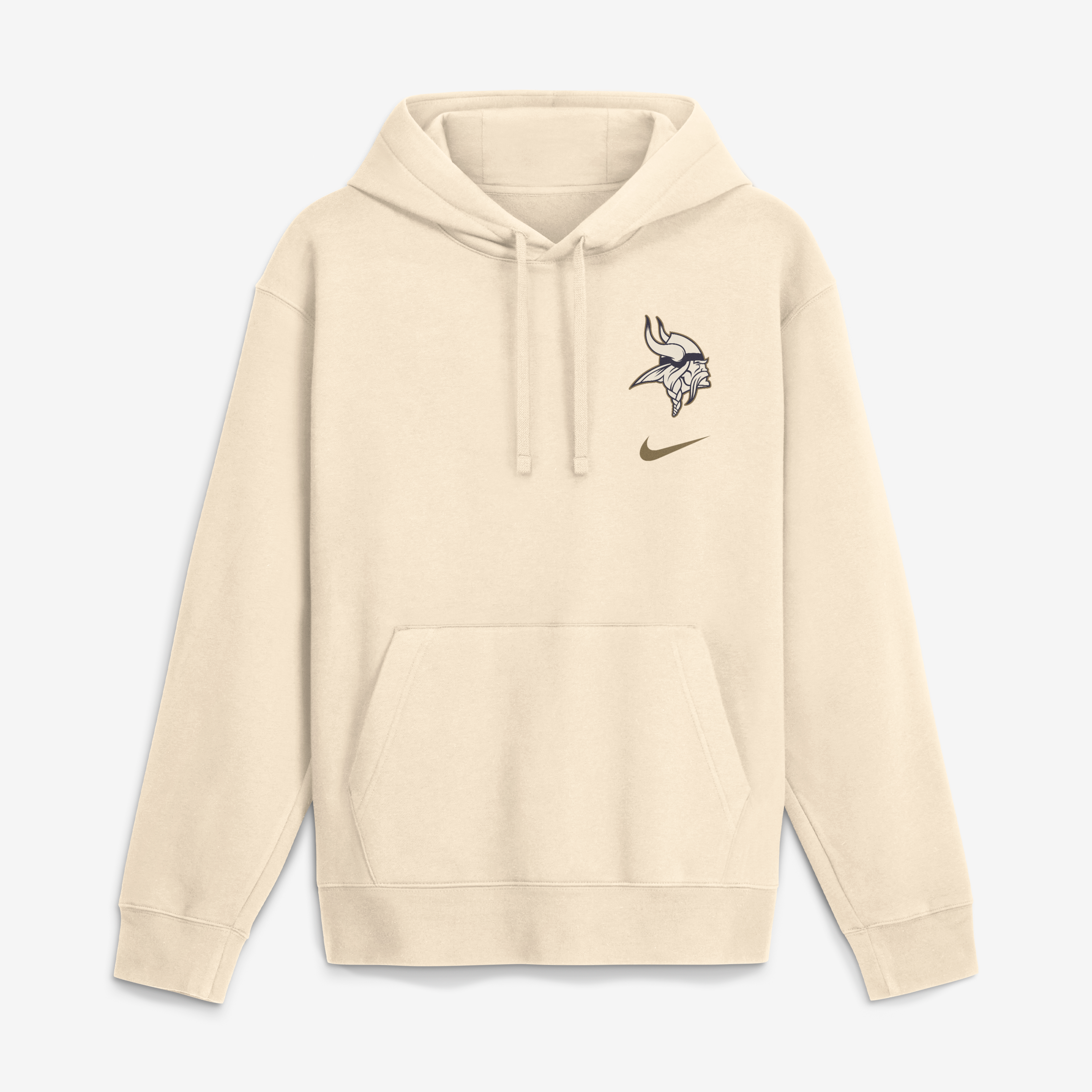 Men's Nike  Natural Minnesota Vikings Rivalries Collection Club Fleece Hoodie
