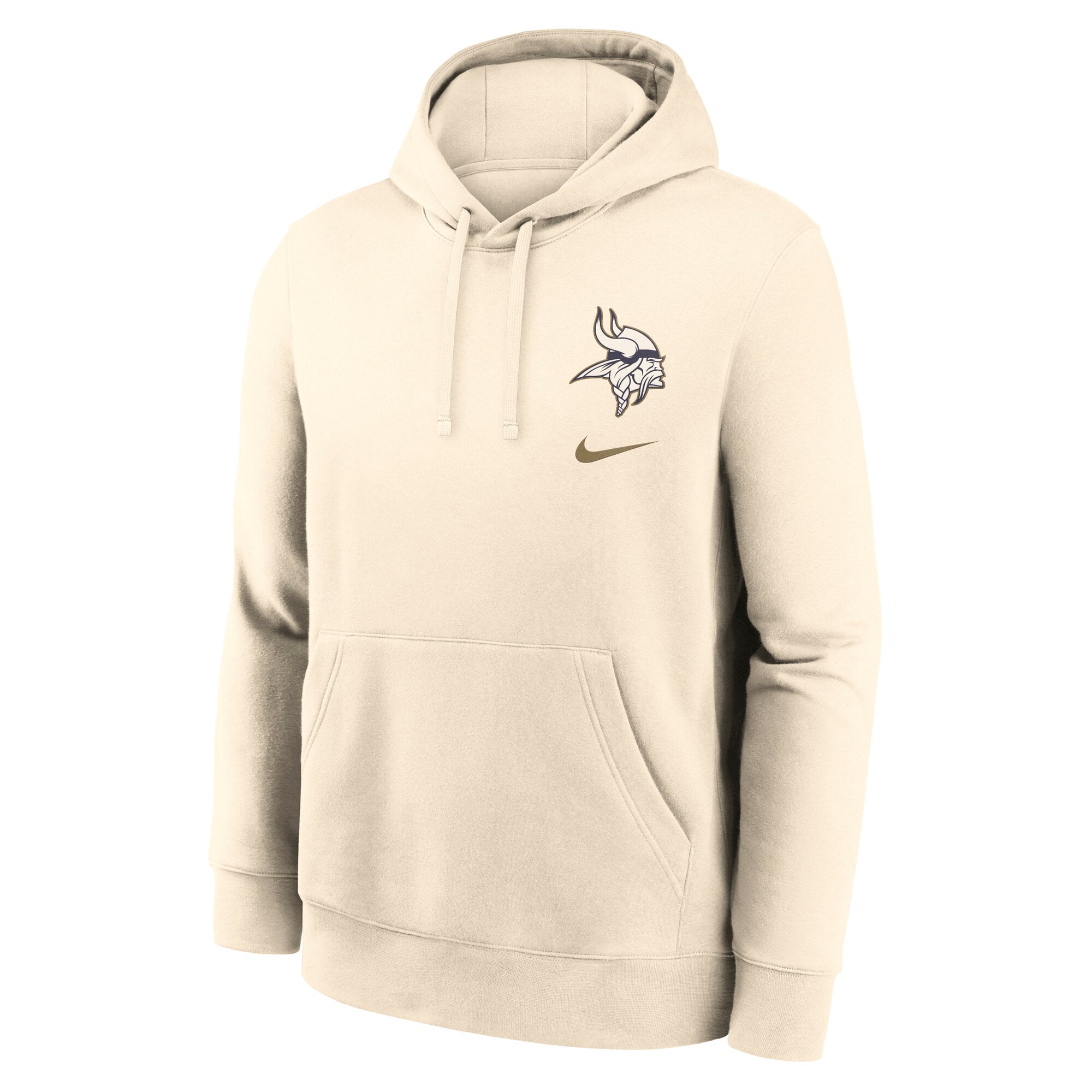 Men's Nike  Natural Minnesota Vikings Rivalries Collection Club Fleece Hoodie
