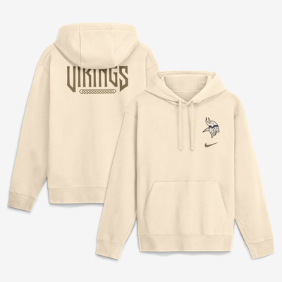  Minnesota Vikings Nike Rivalries Collection Club Fleece Hoodie - Natural