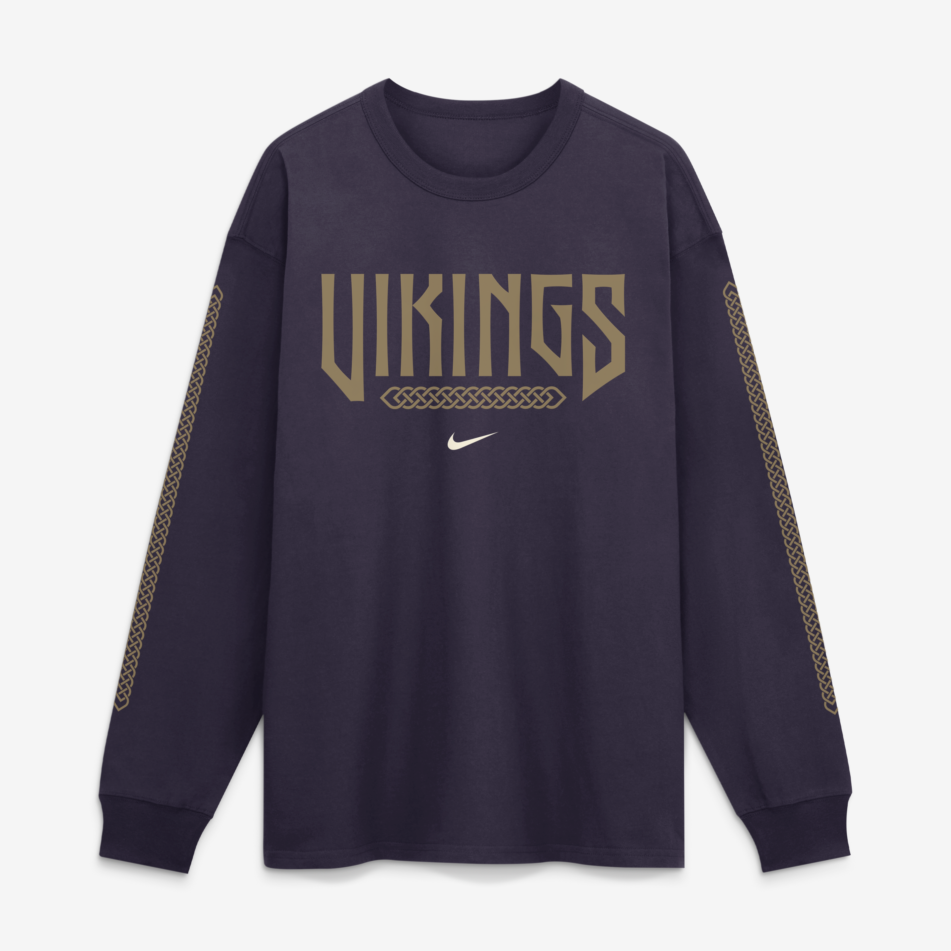 Men's Nike Purple Minnesota Vikings 2026 Rivalries Collection Max90 Long Sleeve T-Shirt