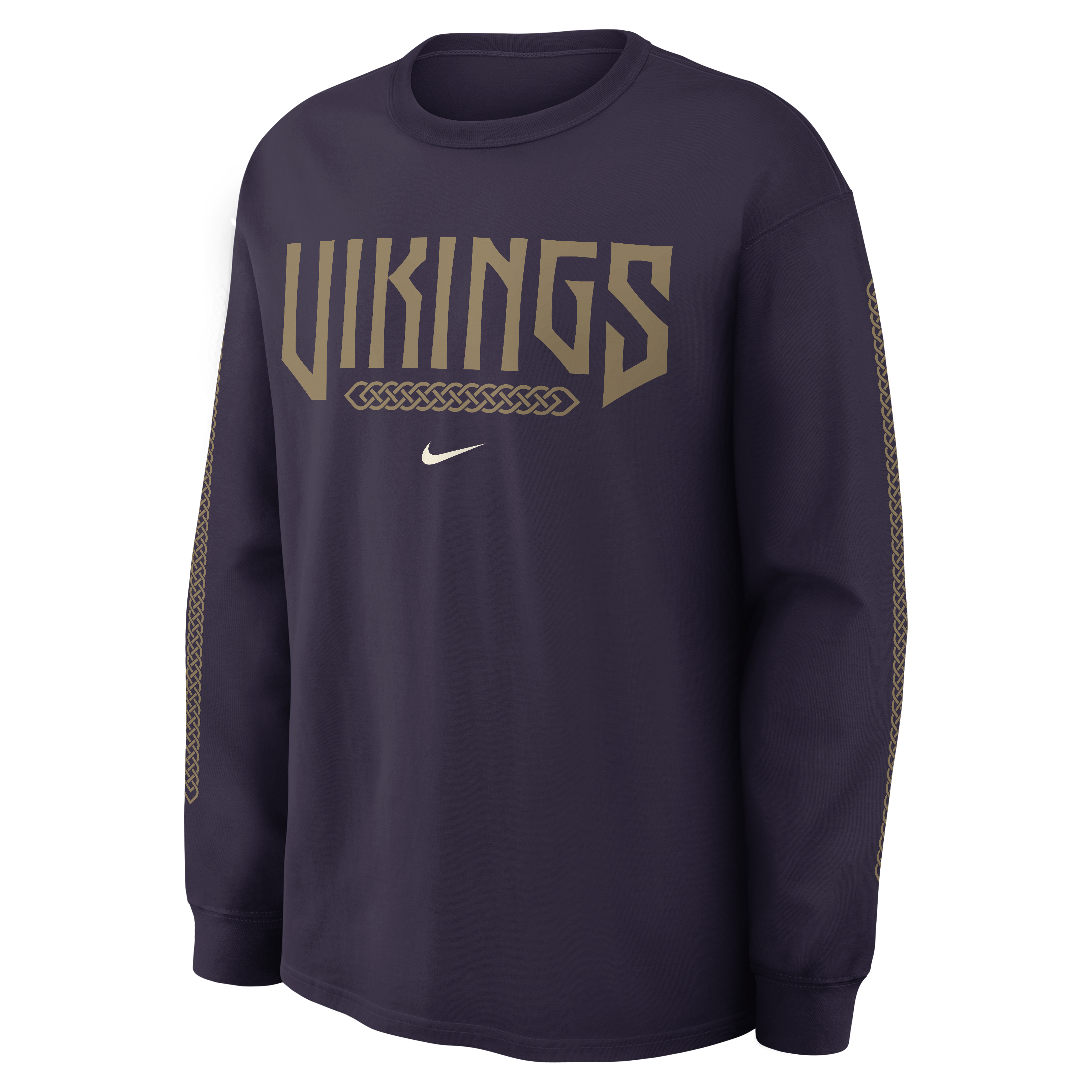 Men's Nike Purple Minnesota Vikings 2026 Rivalries Collection Max90 Long Sleeve T-Shirt
