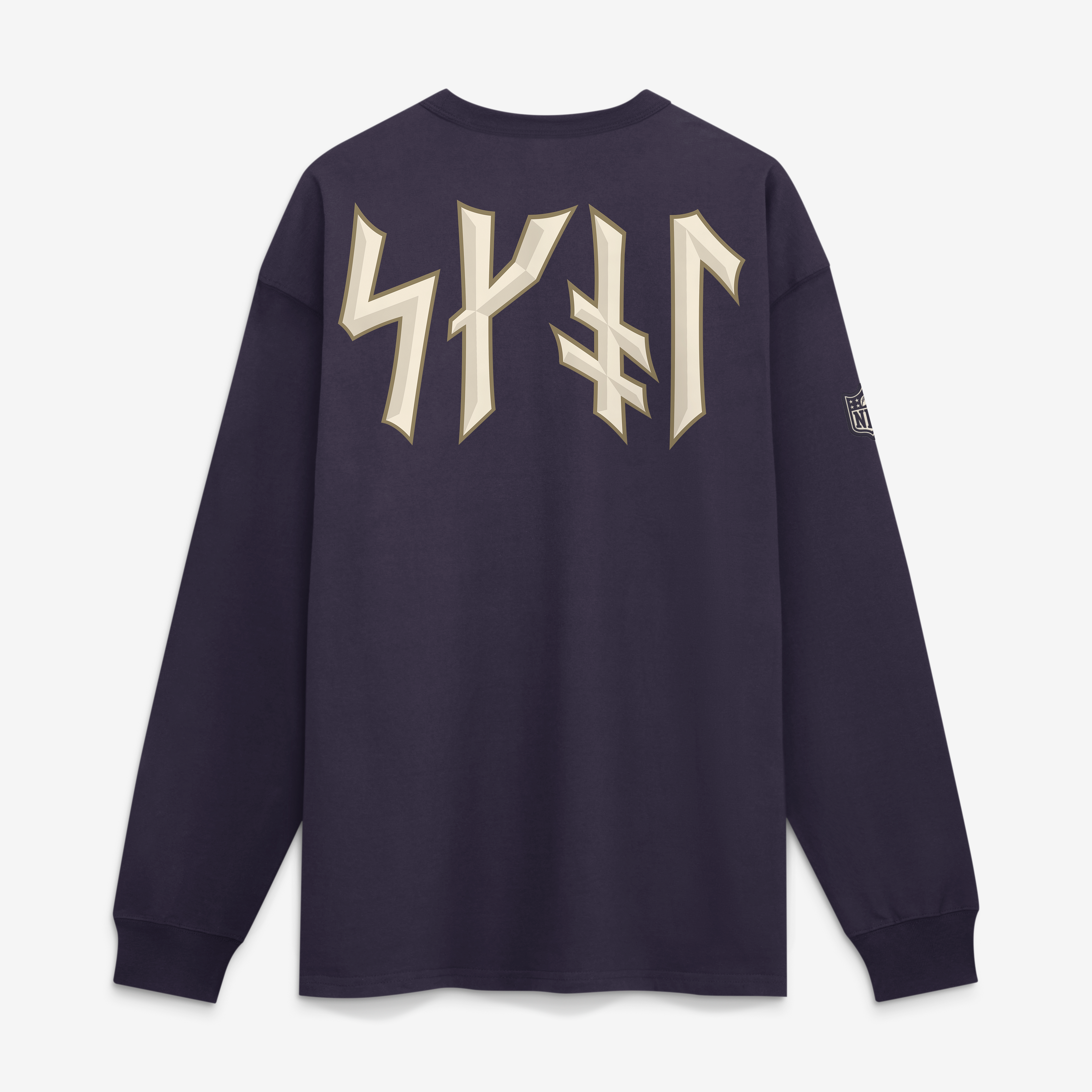 T-shirt à manches longues Nike Max90 pour homme, collection Rivalries 2026, violet Minnesota Vikings