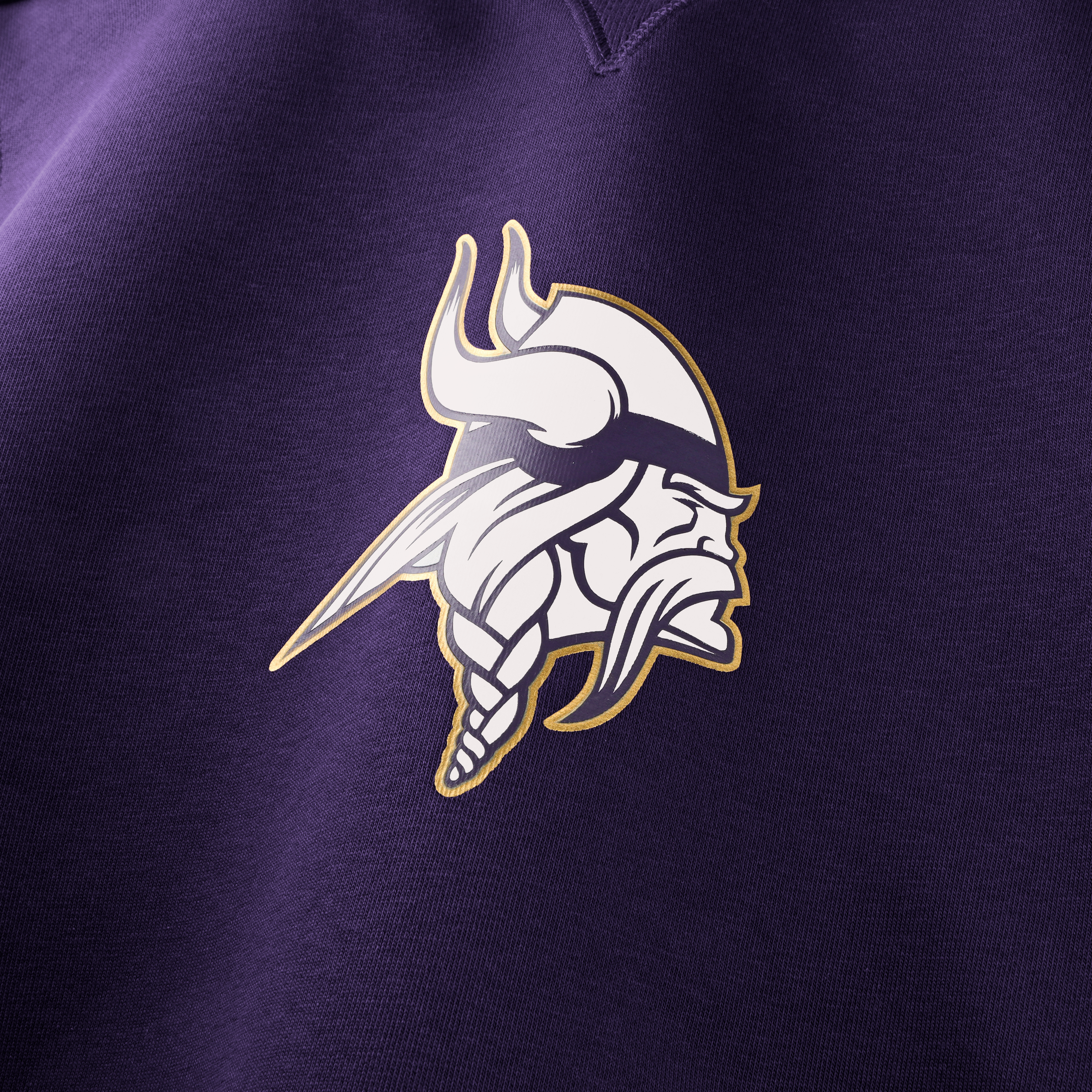 Sweat à capuche sans manches en polaire Nike pour homme, collection Rivalries 2026 des Vikings du Minnesota, violet.