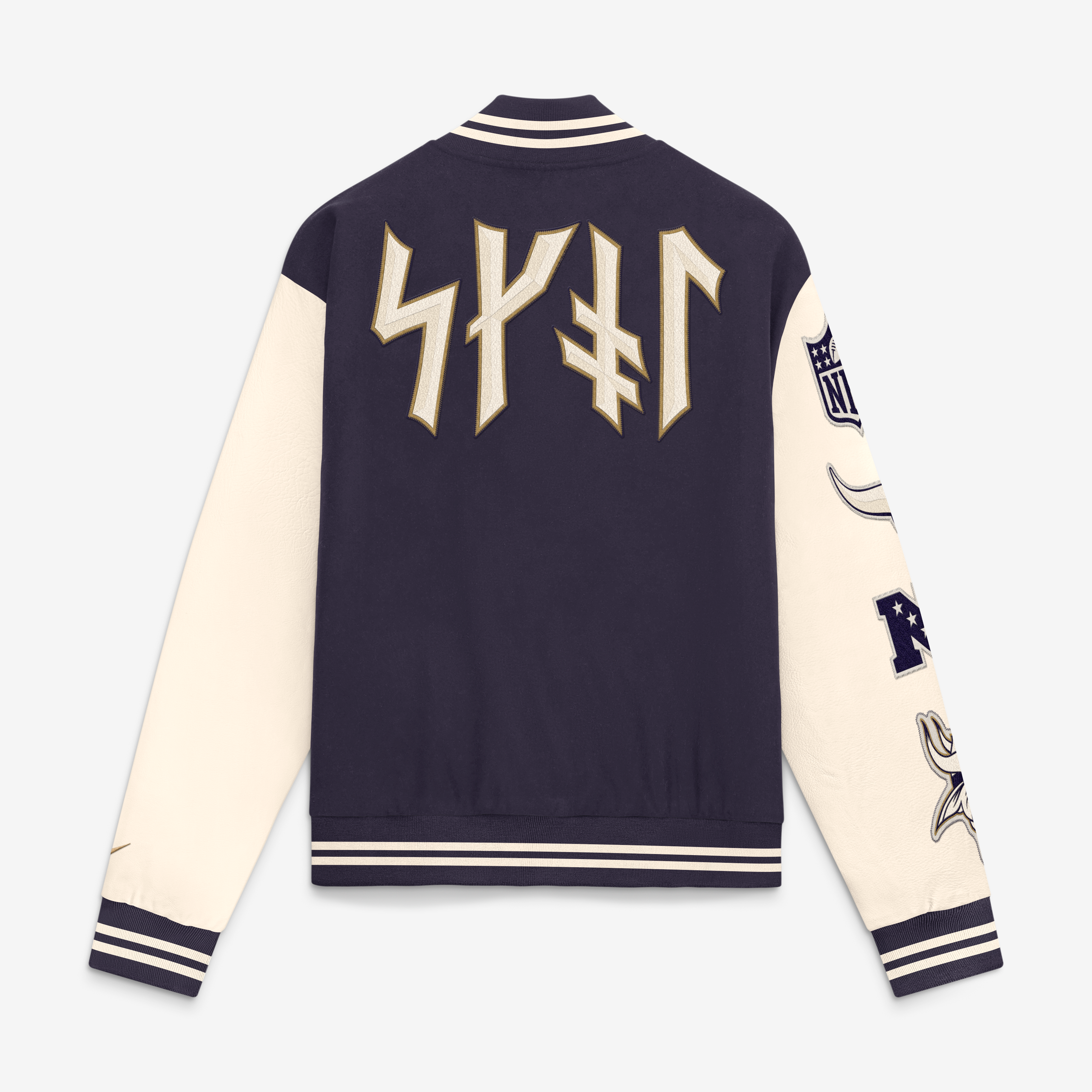 Veste universitaire Nike violette pour homme, collection Minnesota Vikings 2026 Rivalries