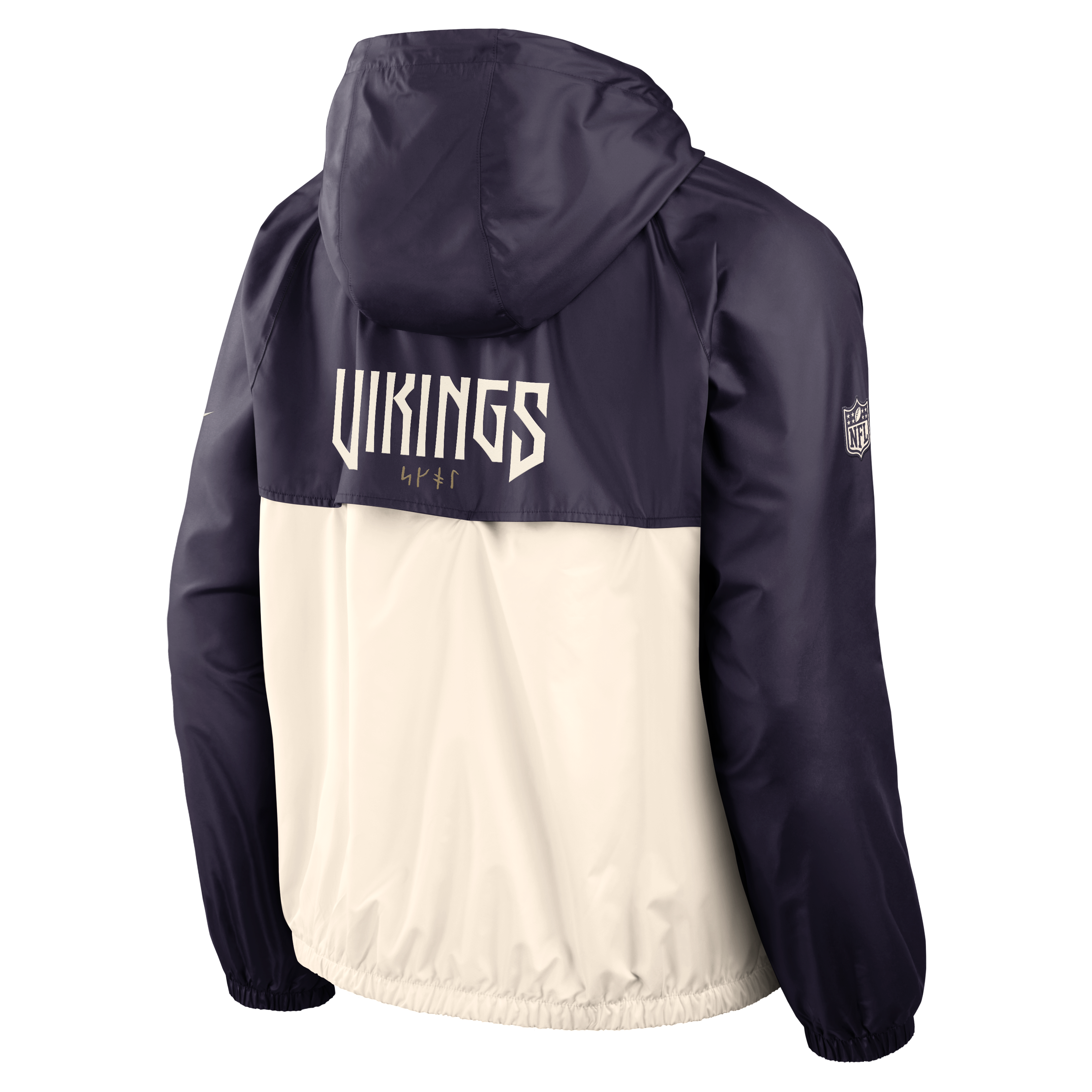 Veste coupe-vent zippée Nike pour homme, collection Rivalries 2026 des Vikings du Minnesota, violette