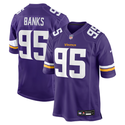 Caleb Banks Minnesota Vikings Nike Team Game Jersey - Purple
