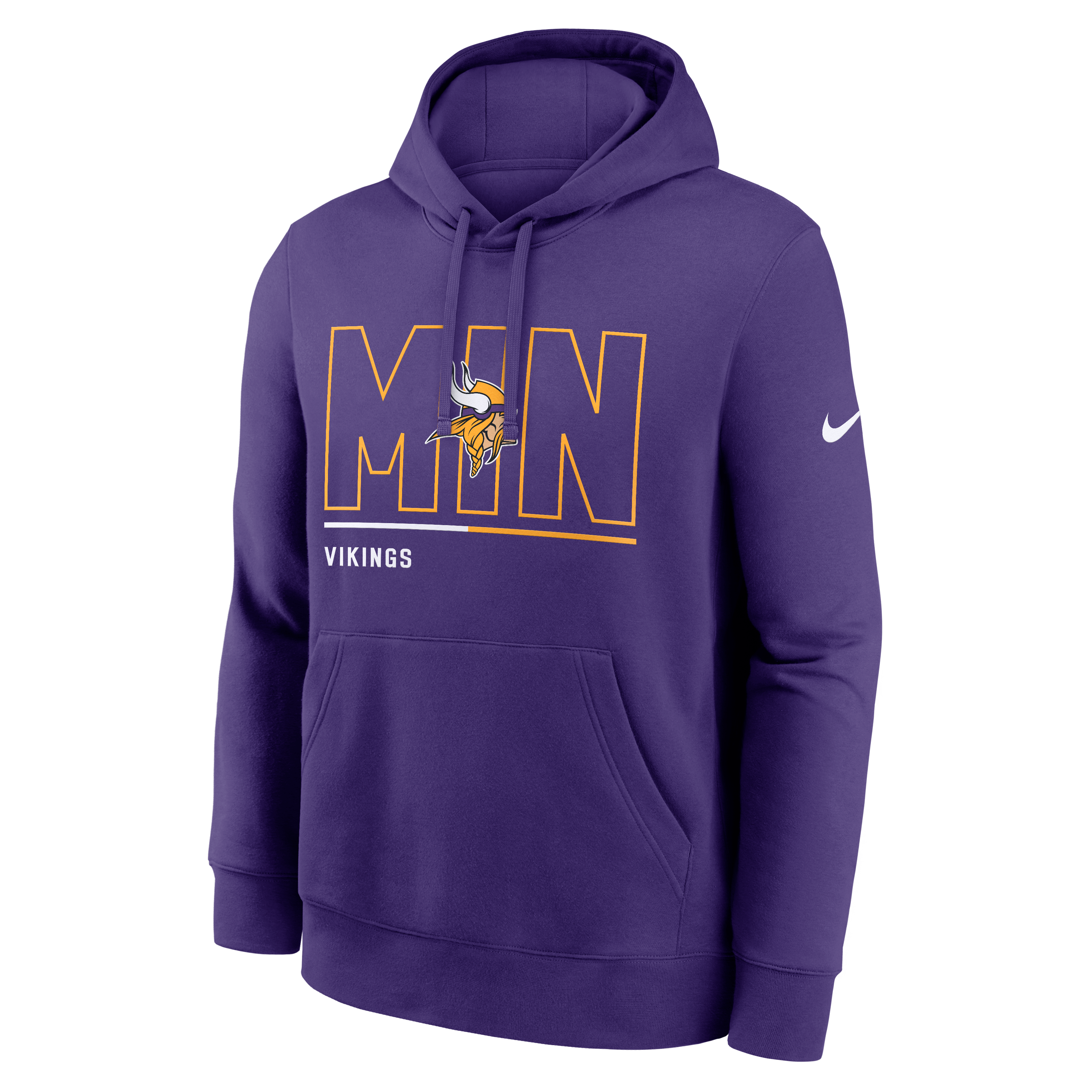 Sweat à capuche Nike violet Minnesota Vikings City Code pour homme