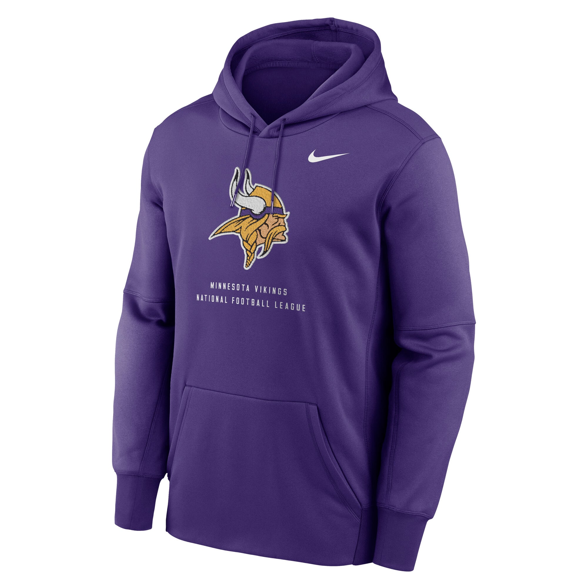 Sweat à capuche Nike Therma-FIT Primetime violet Minnesota Vikings pour homme