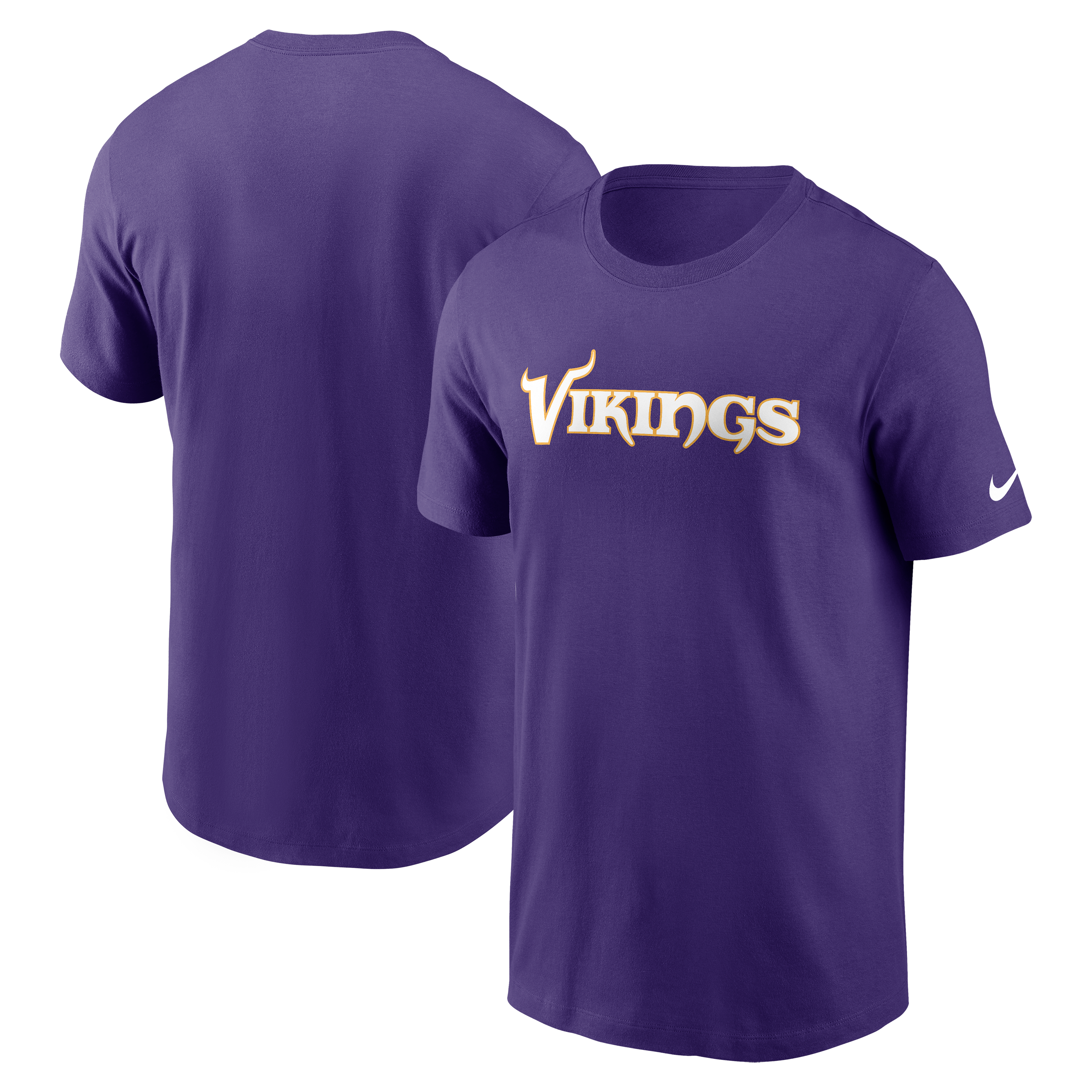 T-shirt essentiel Nike violet Minnesota Vikings Primetime Wordmark pour homme