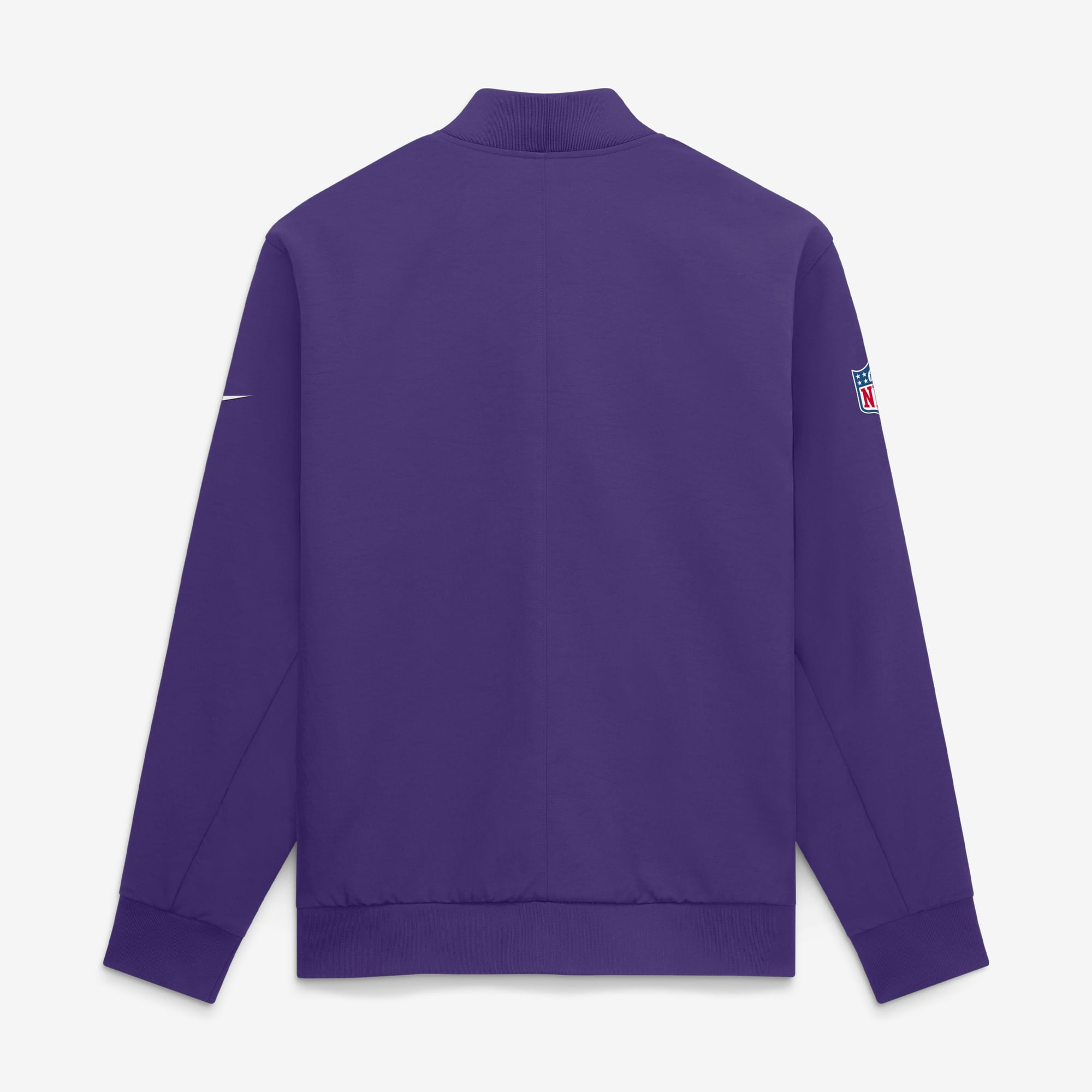Veste bomber zippée intégrale Nike Dri-FIT violette Minnesota Vikings pour homme