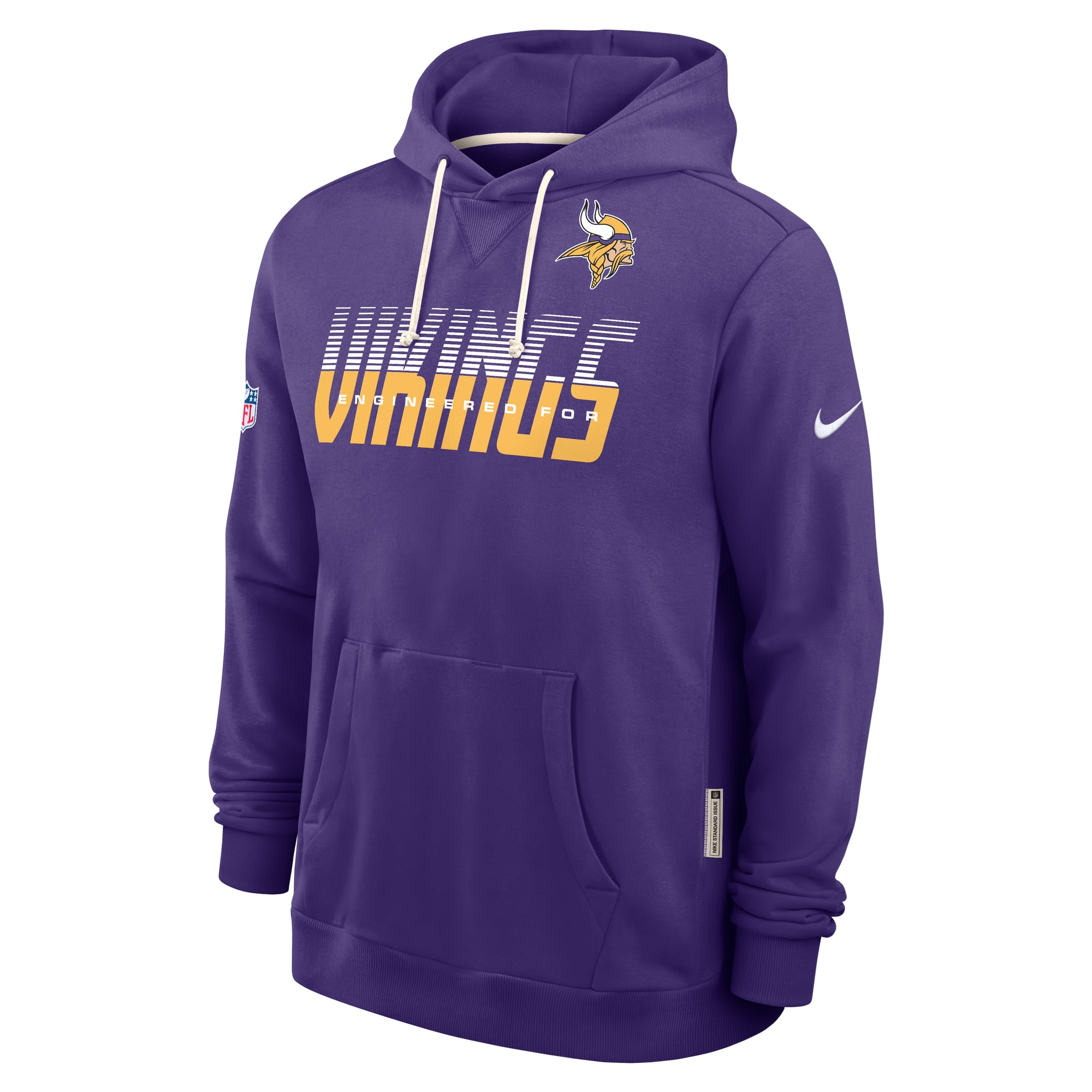 Sweat à capuche Nike Dri-FIT violet Minnesota Vikings Sideline Standard Issue pour homme