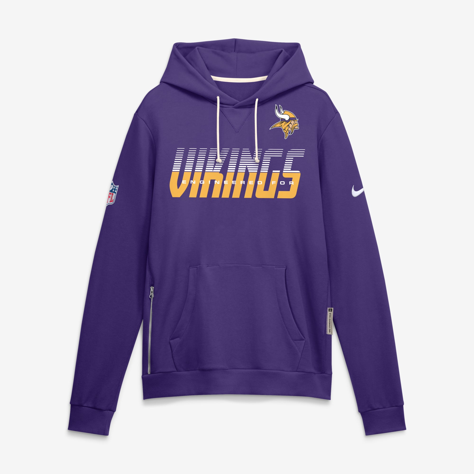 Men's Nike Purple Minnesota Vikings Sideline Standard Issue Dri-FIT Hoodie