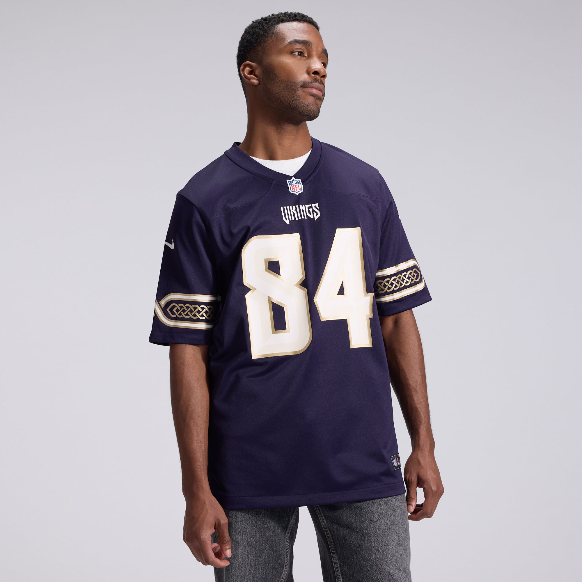 Men's Nike Randy Moss Purple Minnesota Vikings 2026 Rivalries Collection Game Jersey