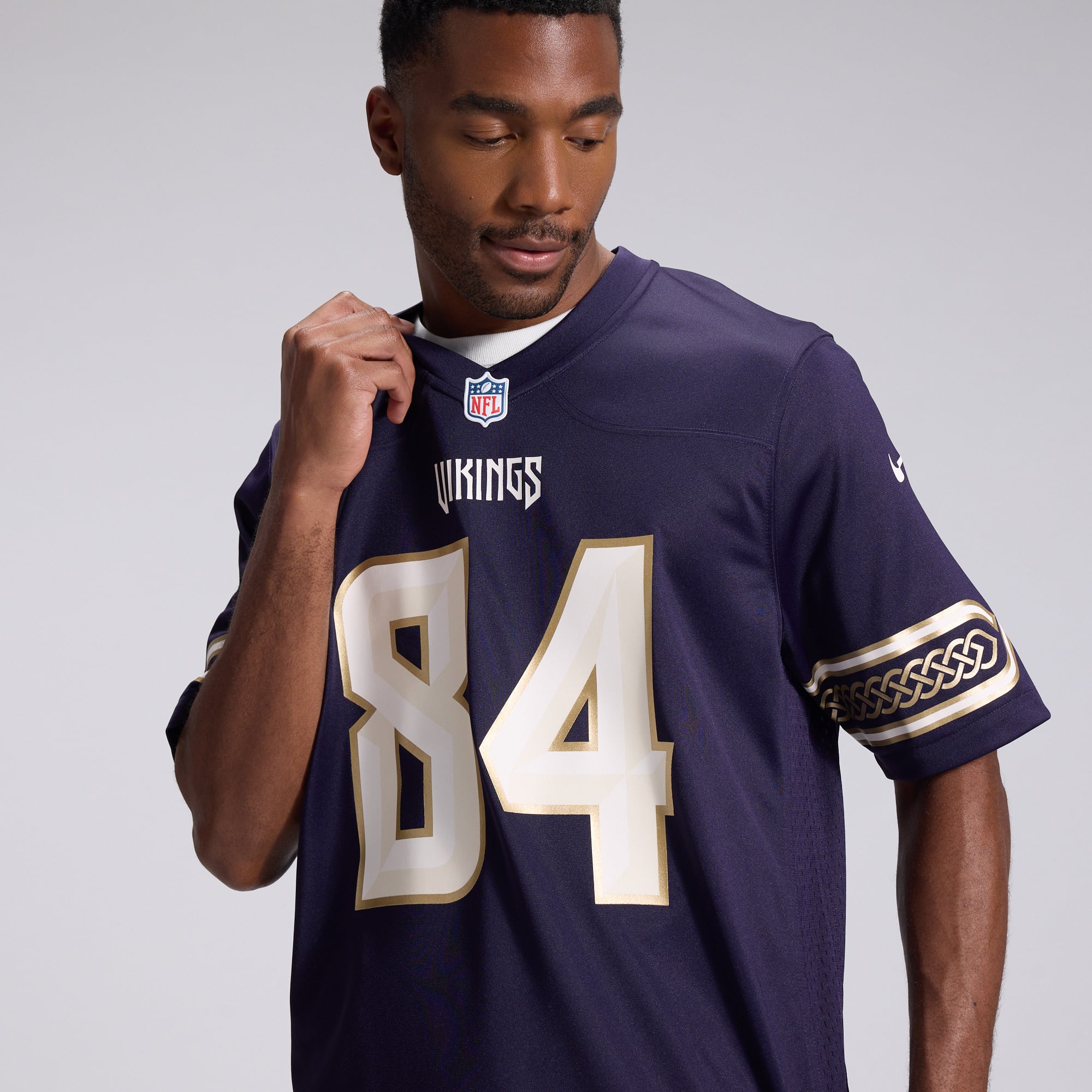 Men's Nike Randy Moss Purple Minnesota Vikings 2026 Rivalries Collection Game Jersey