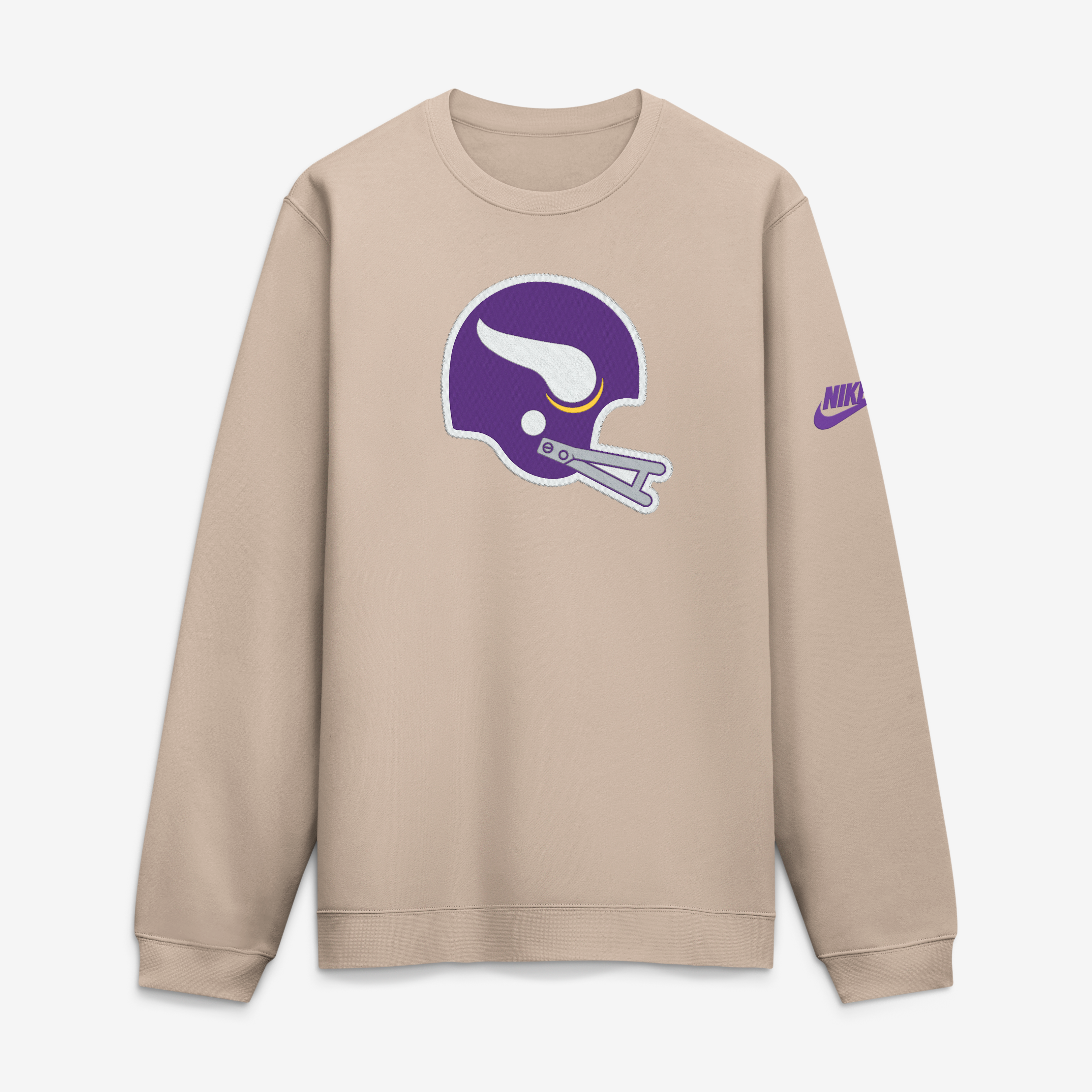 Men's Nike Sand Minnesota Vikings Rewind Club Sweatshirt