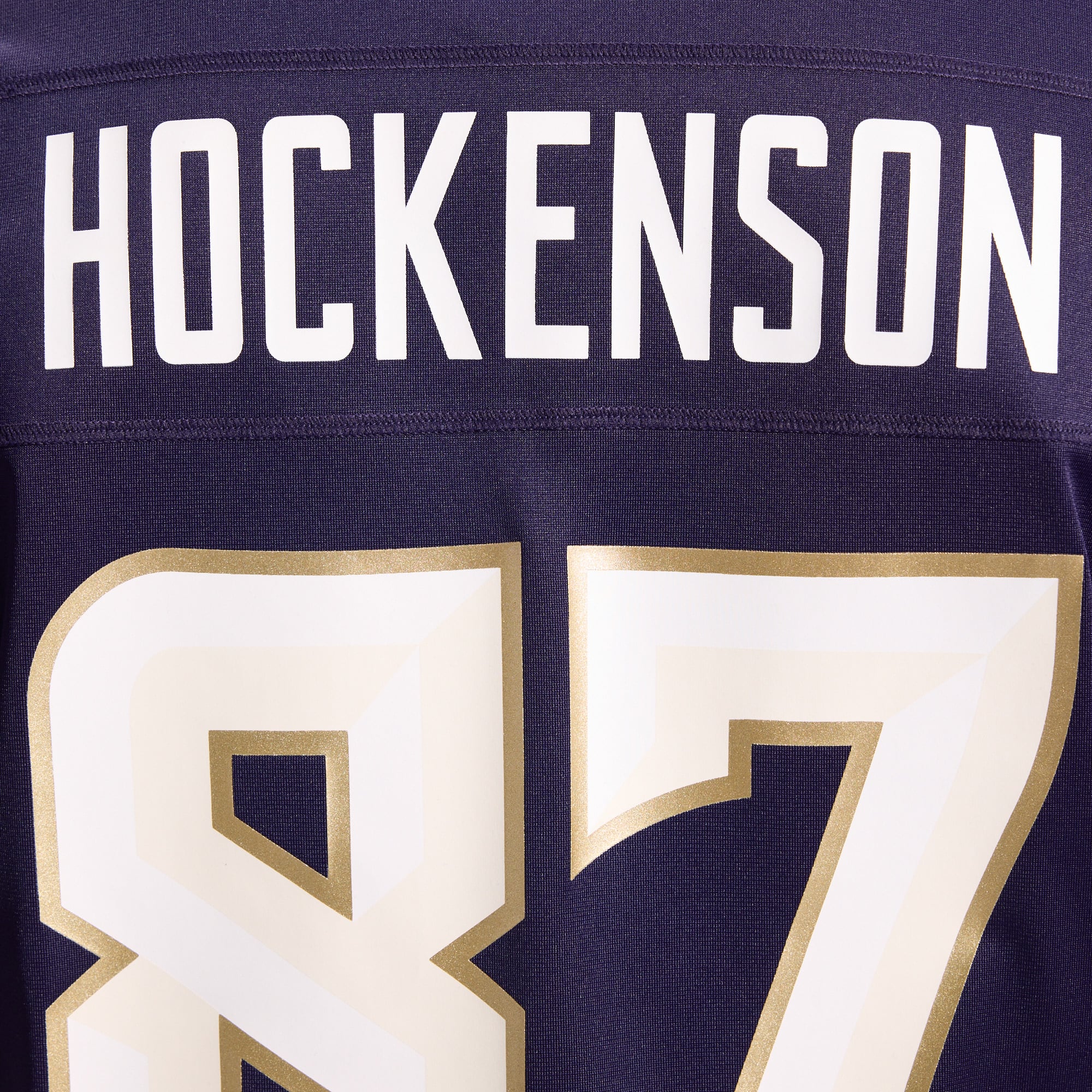 Men's Nike T.J. Hockenson Purple Minnesota Vikings 2026 Rivalries Collection Game Jersey