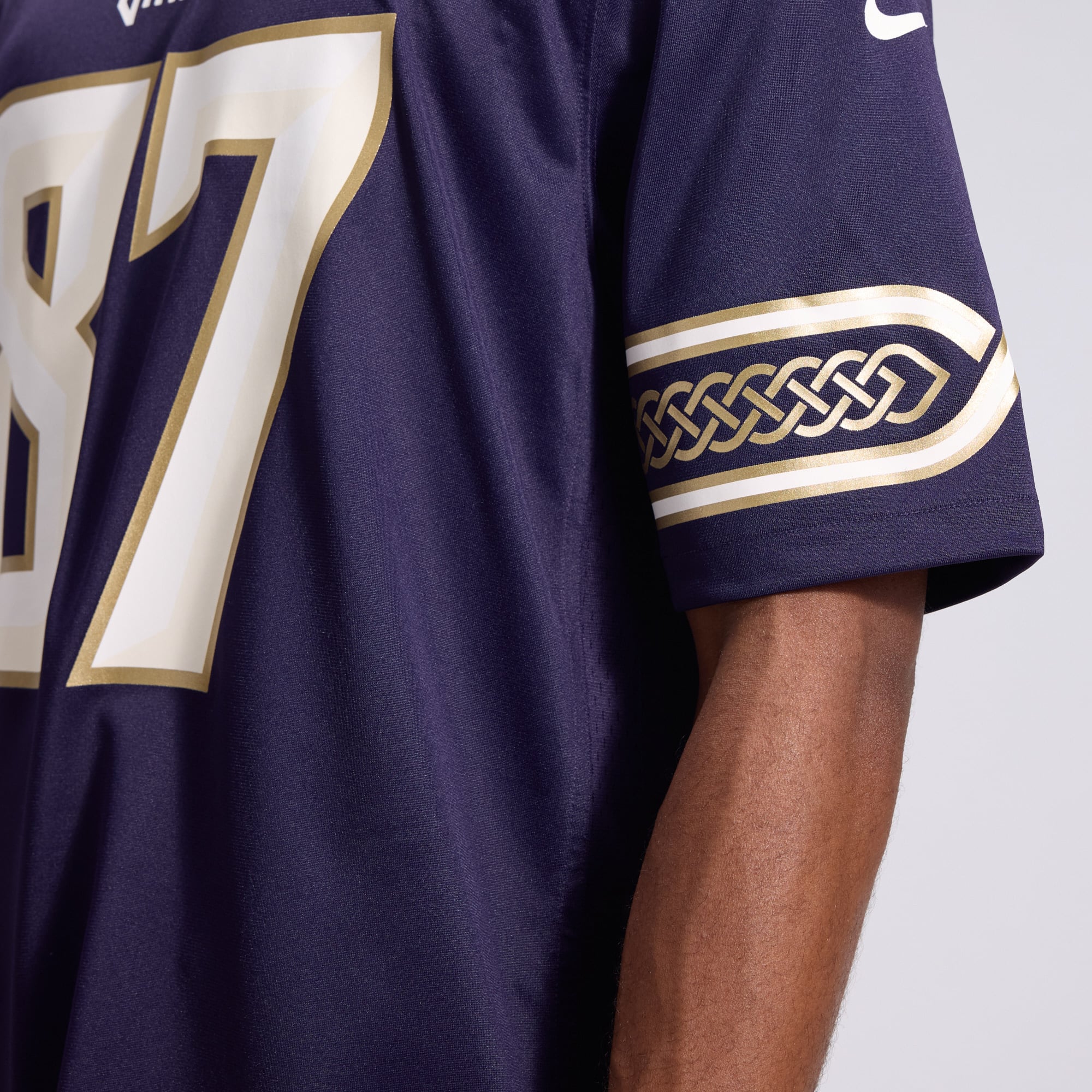Men's Nike T.J. Hockenson Purple Minnesota Vikings 2026 Rivalries Collection Game Jersey