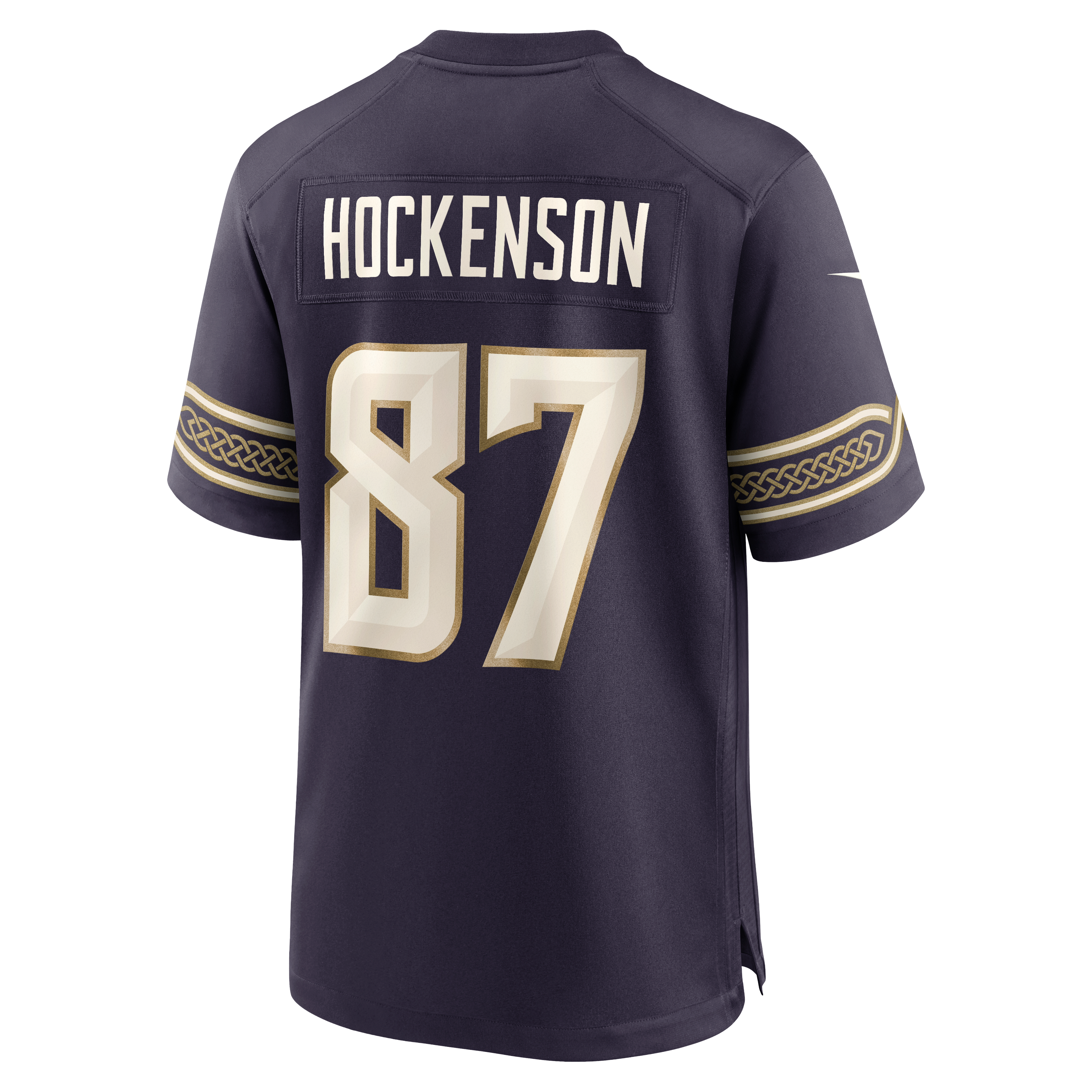 Men's Nike T.J. Hockenson Purple Minnesota Vikings 2026 Rivalries Collection Game Jersey