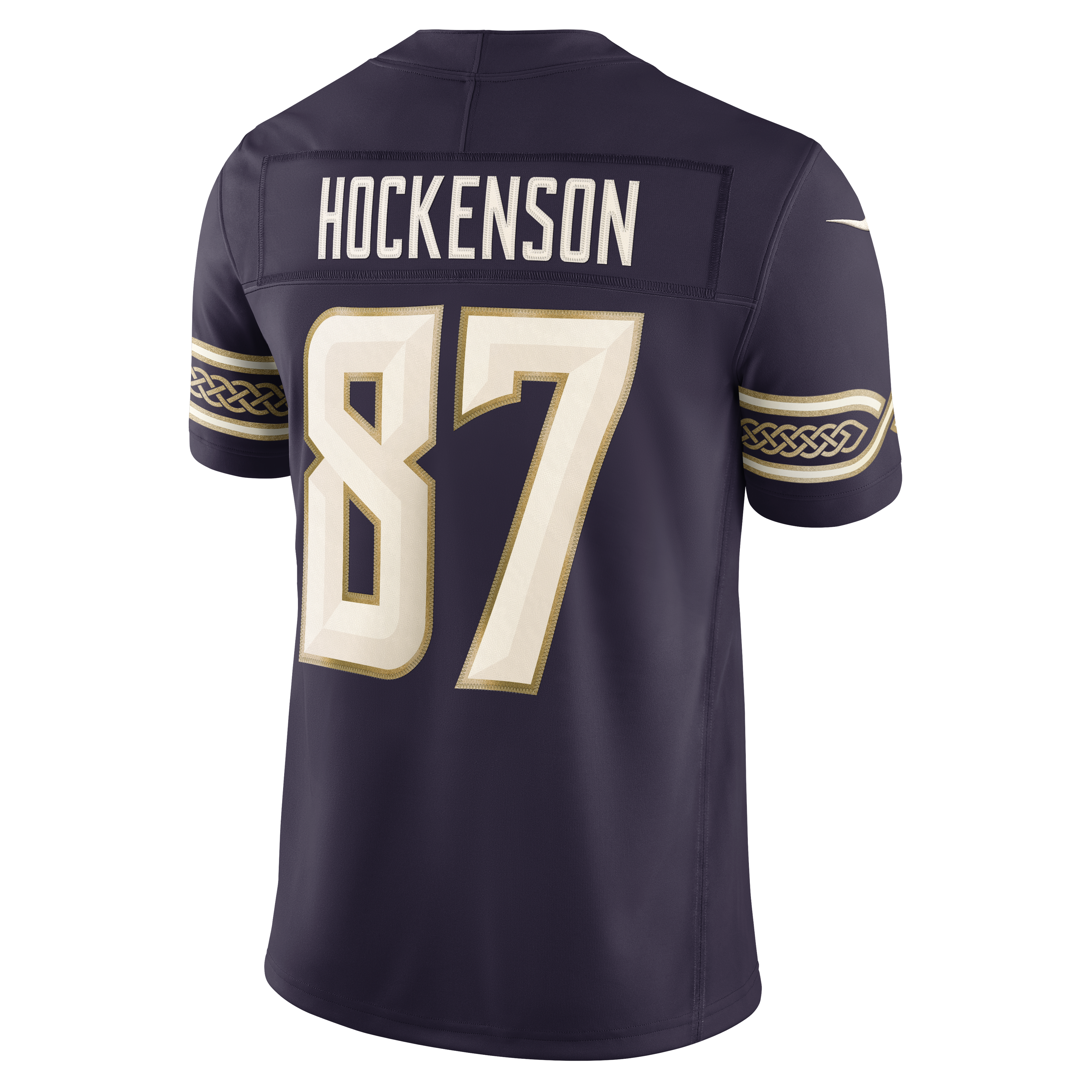 Men's Nike T.J. Hockenson Purple Minnesota Vikings 2026 Rivalries Collection Stitched Limited Jersey