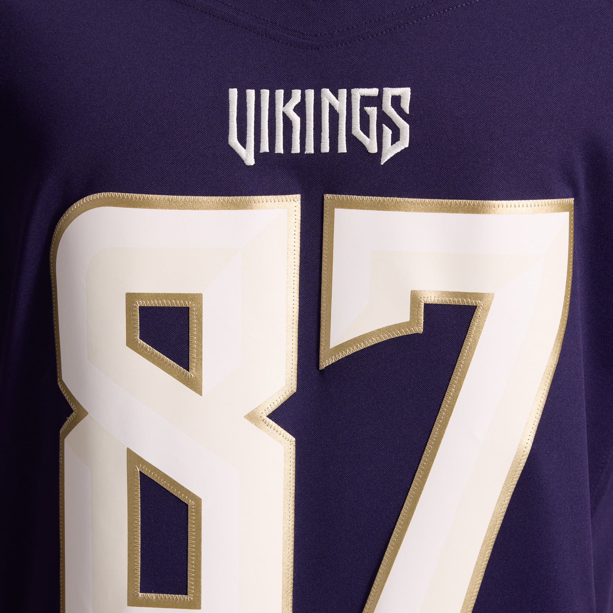 Men's Nike T.J. Hockenson Purple Minnesota Vikings 2026 Rivalries Collection Stitched Limited Jersey