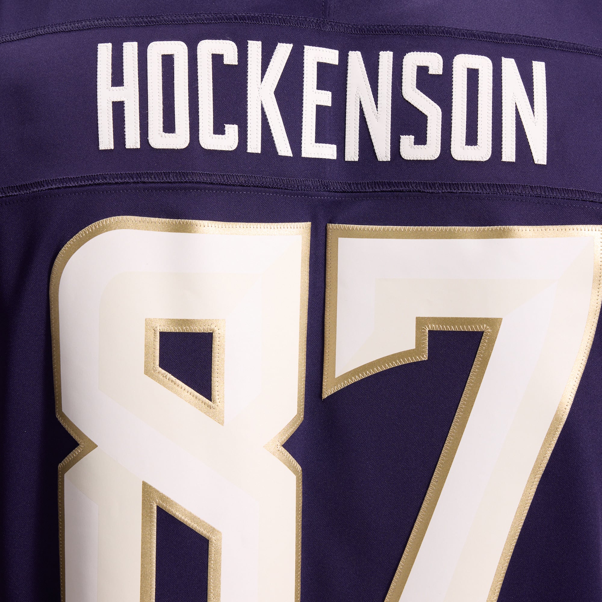 Men's Nike T.J. Hockenson Purple Minnesota Vikings 2026 Rivalries Collection Stitched Limited Jersey