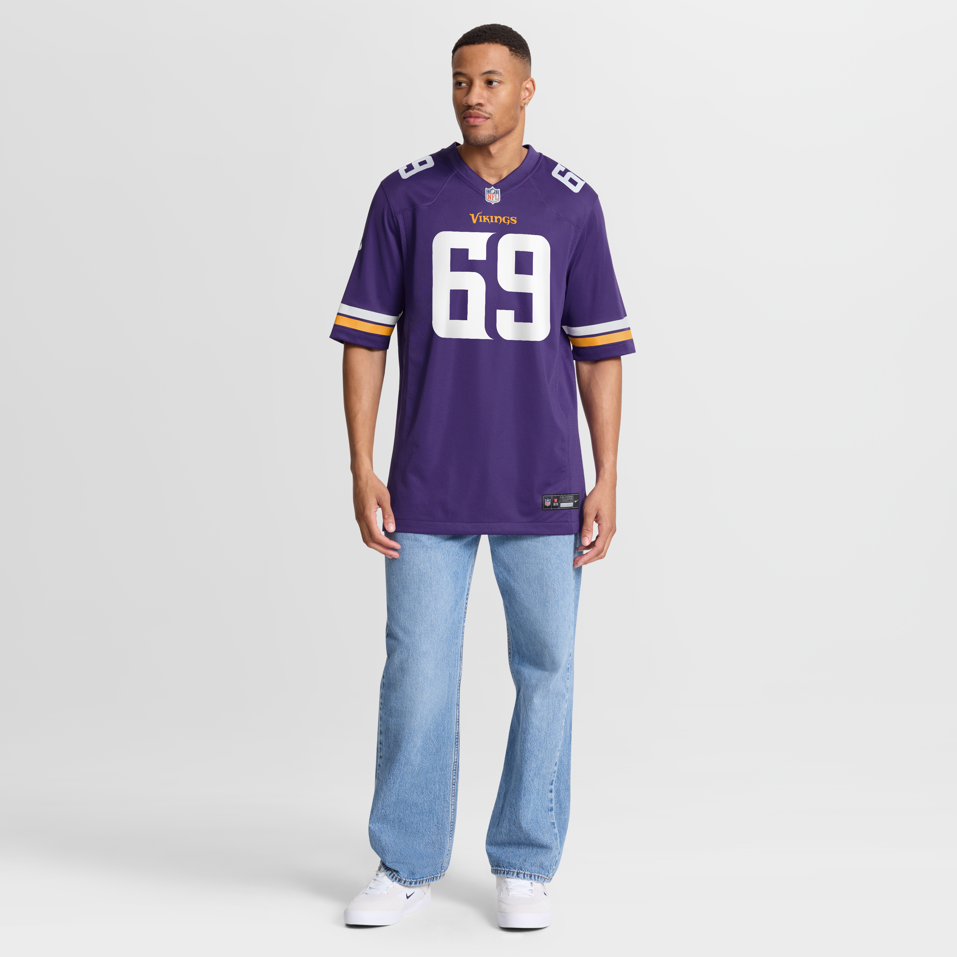 Maillot de match Nike Trevor Keegan violet des Vikings du Minnesota pour homme