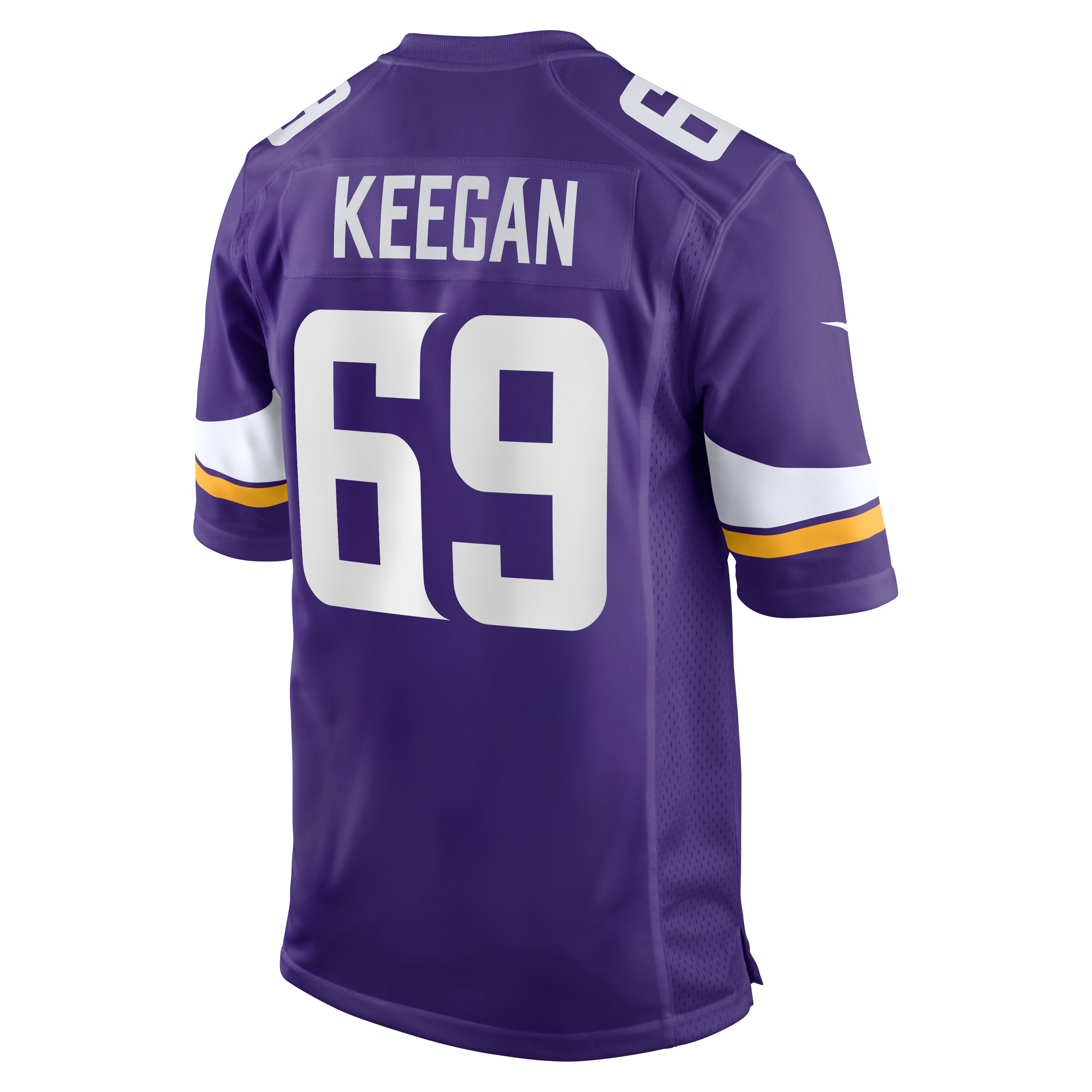 Maillot de match Nike Trevor Keegan violet des Vikings du Minnesota pour homme