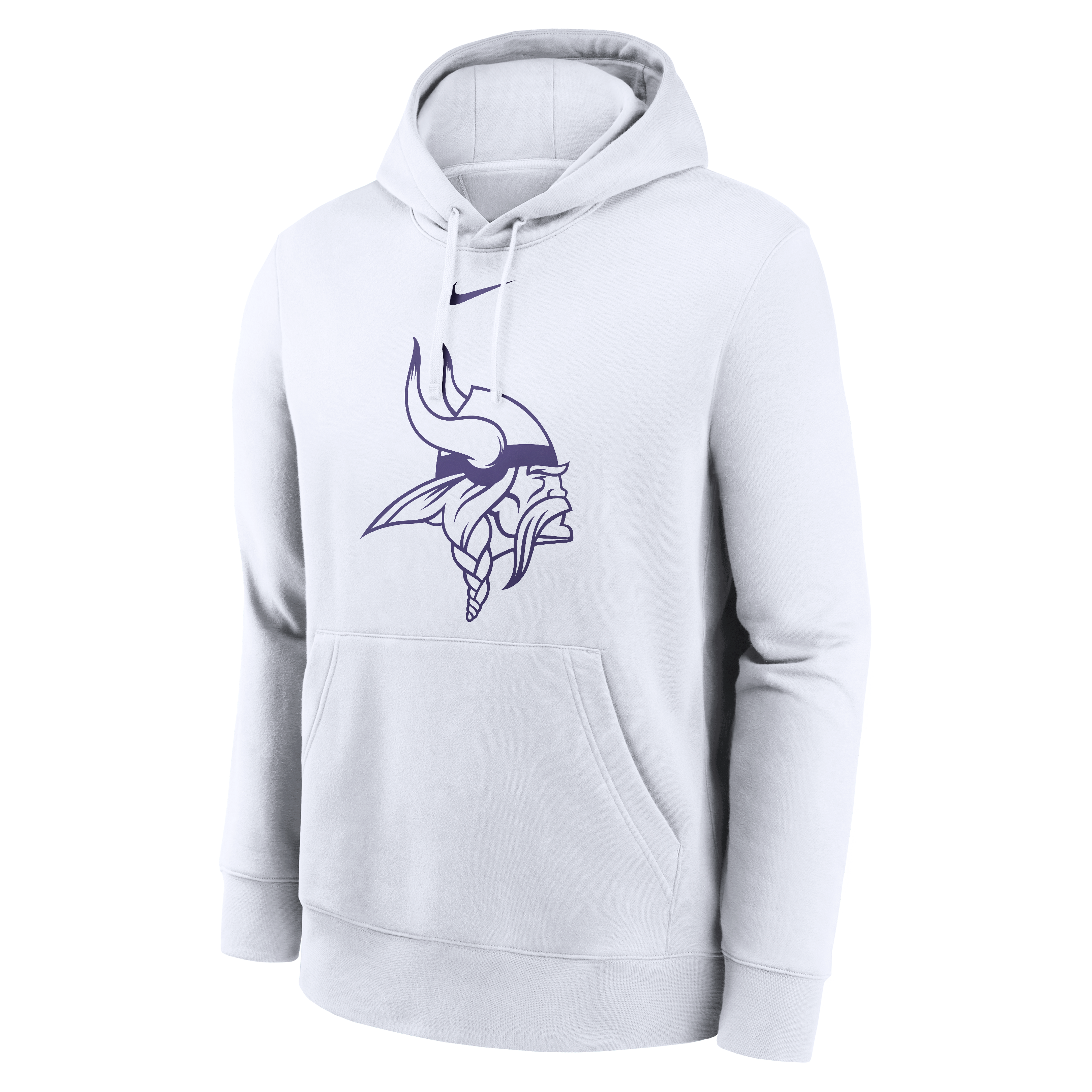 Men's Nike  White Minnesota Vikings Outside Linebacker Club Fleece Pullover Hoodie