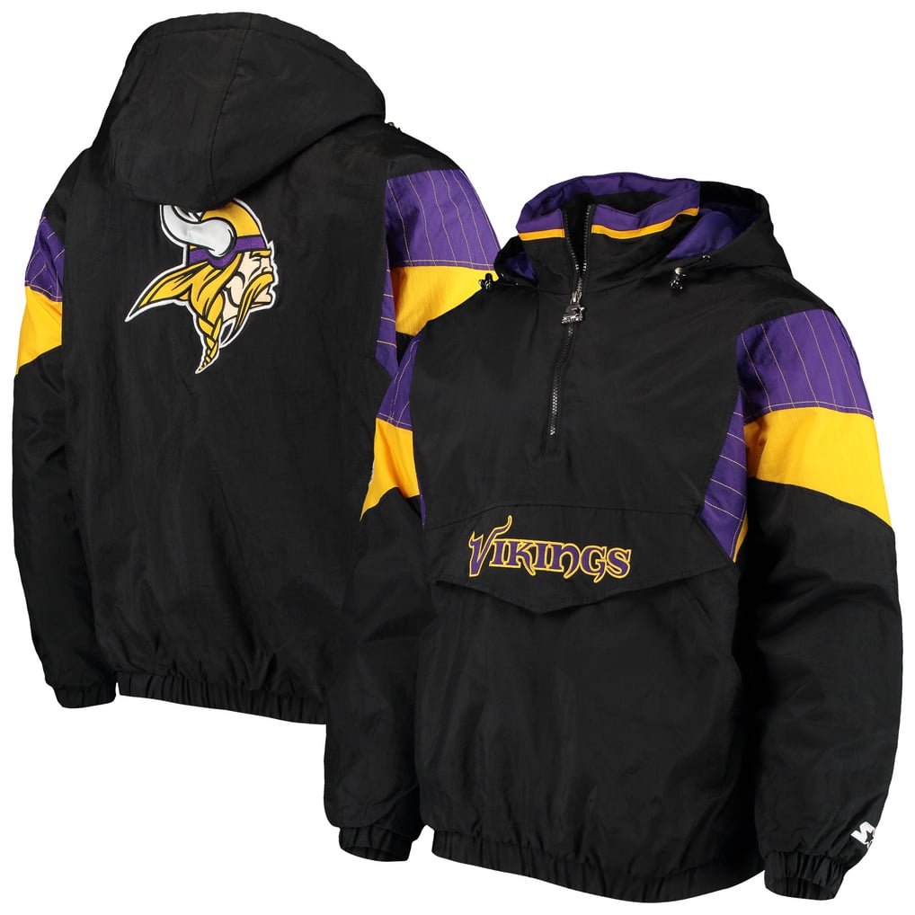 Minnesota Vikings Starter NFL 100 Quarter-Zip Breakaway Jacket - Black