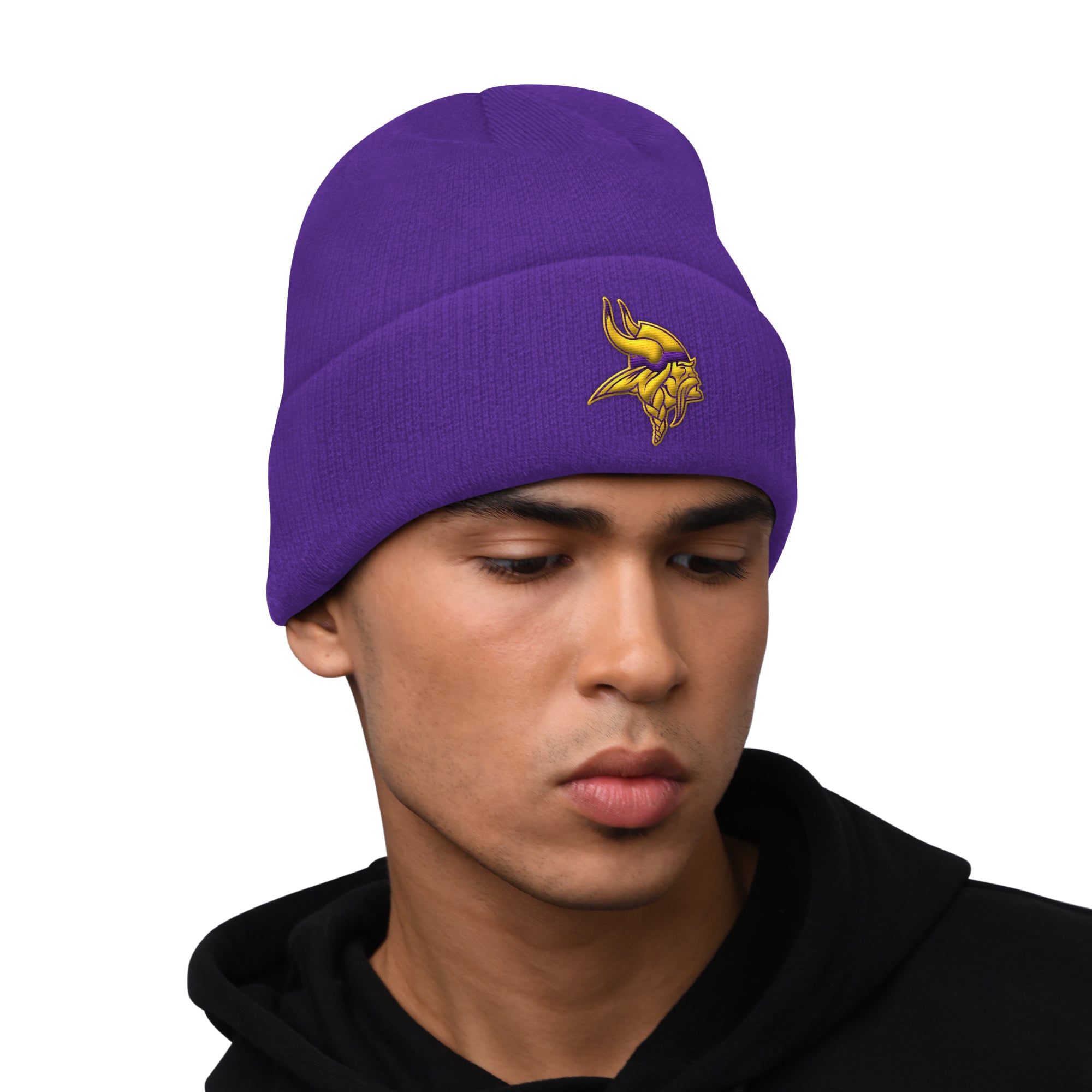 Ensemble sweat à capuche et bonnet revers Starter violet Minnesota Vikings pour homme