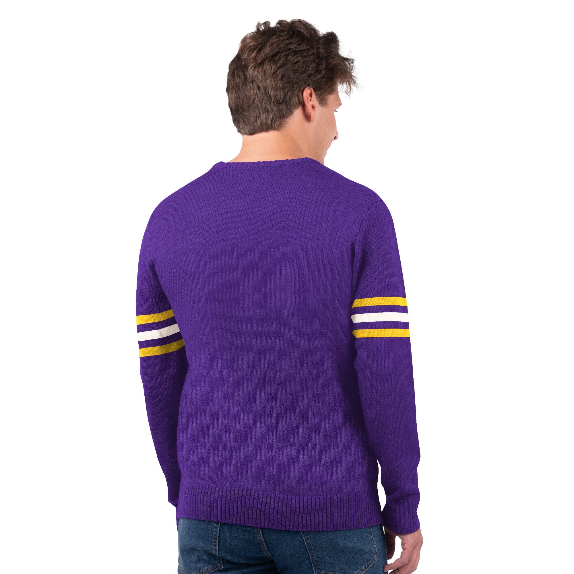 Pull de joueur Starter violet Minnesota Vikings pour homme