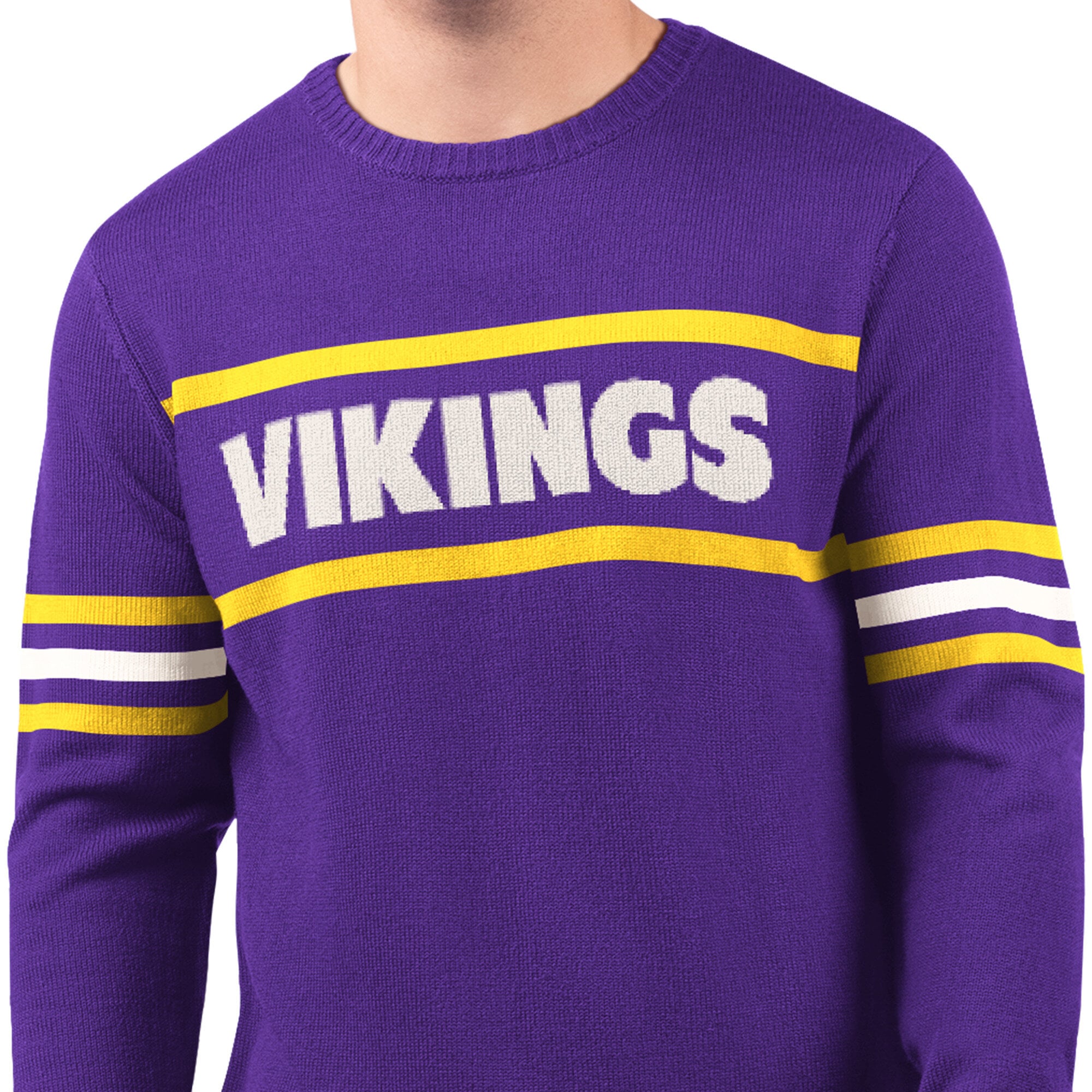 Pull de joueur Starter violet Minnesota Vikings pour homme