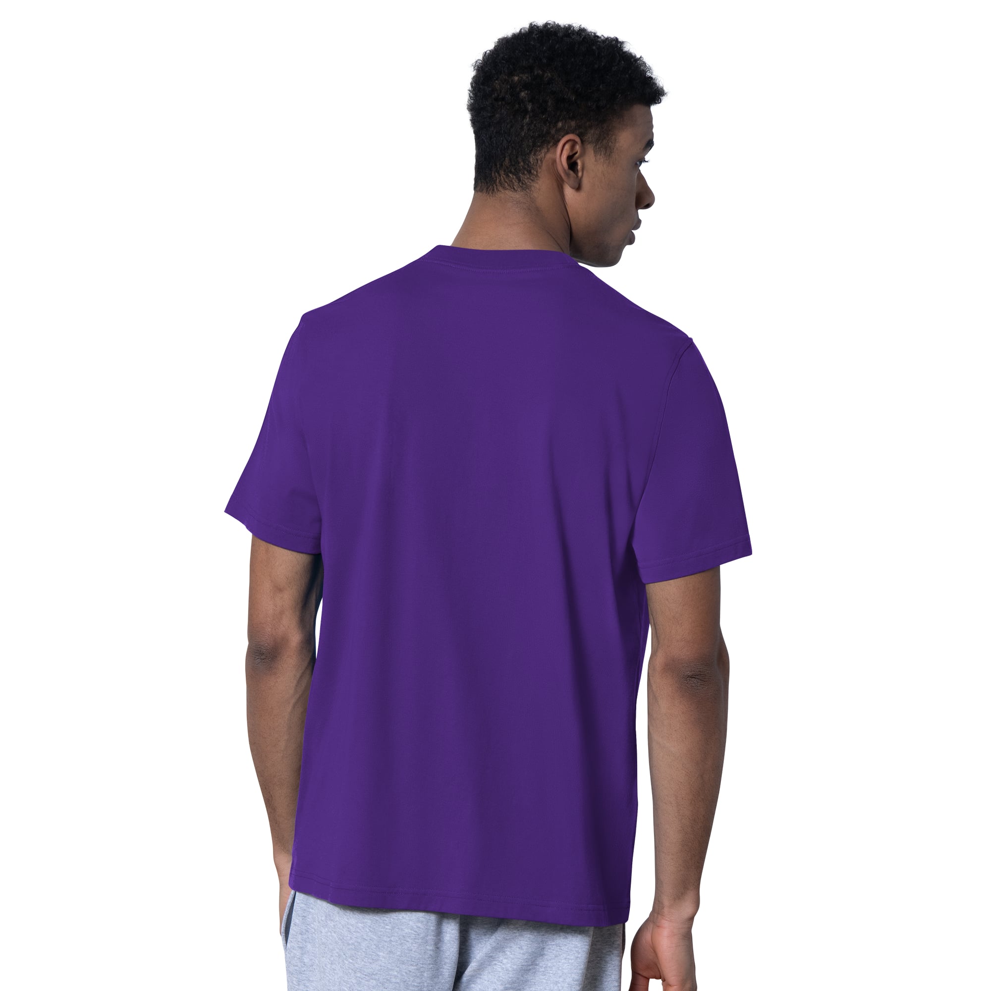 Men's Starter Purple/Heather Gray Minnesota Vikings Two-Pack Logo T-Shirt Set