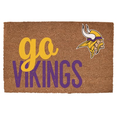 Minnesota Vikings 20" x 30" Go Team Coir Door Mat
