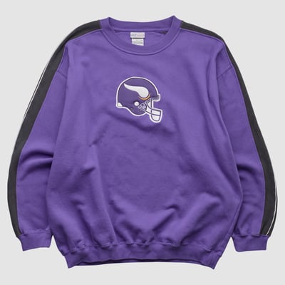 Minnesota Vikings Reebok 2000s Pullover Sweatshirt - Purple - XL by Fanatics Real Vintage