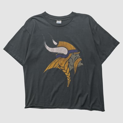 Minnesota Vikings Salem Sportswear 90s T-shirt - Black - L by Fanatics Real Vintage