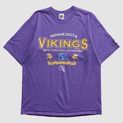Minnesota Vikings Starter 90s T-shirt - Purple - M by Fanatics Real Vintage