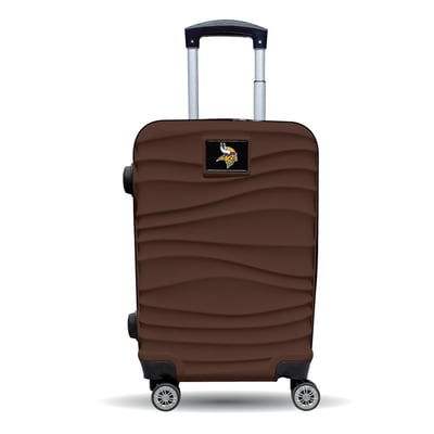 Minnesota Vikings MOJO Brown Color Blitz Carry-On Hardcase Spinner Luggage
