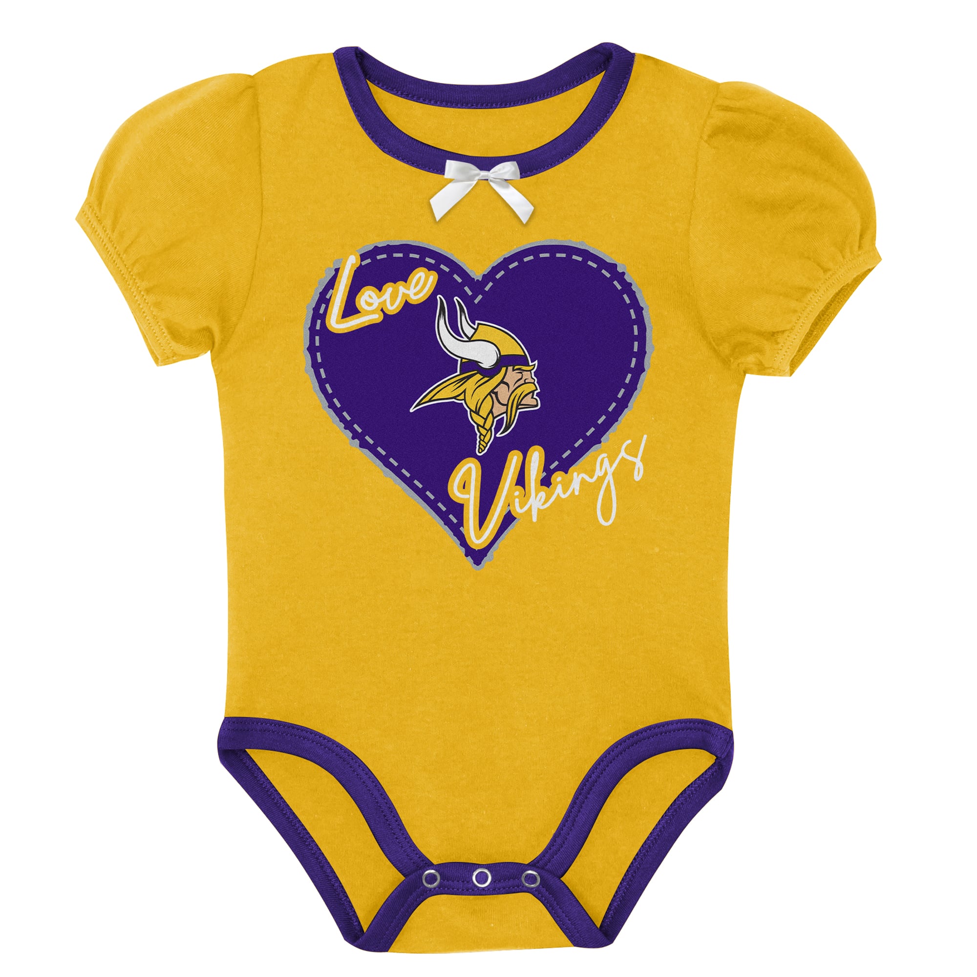 Ensemble body deux pièces Outerstuff violet/or Minnesota Vikings Star Power pour nouveau-né et nourrisson