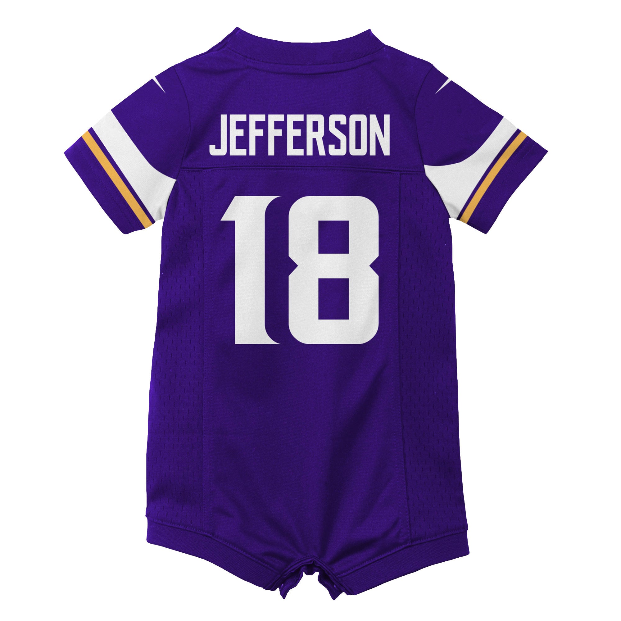 Newborn Nike Justin Jefferson Purple Minnesota Vikings Romper Game Jersey