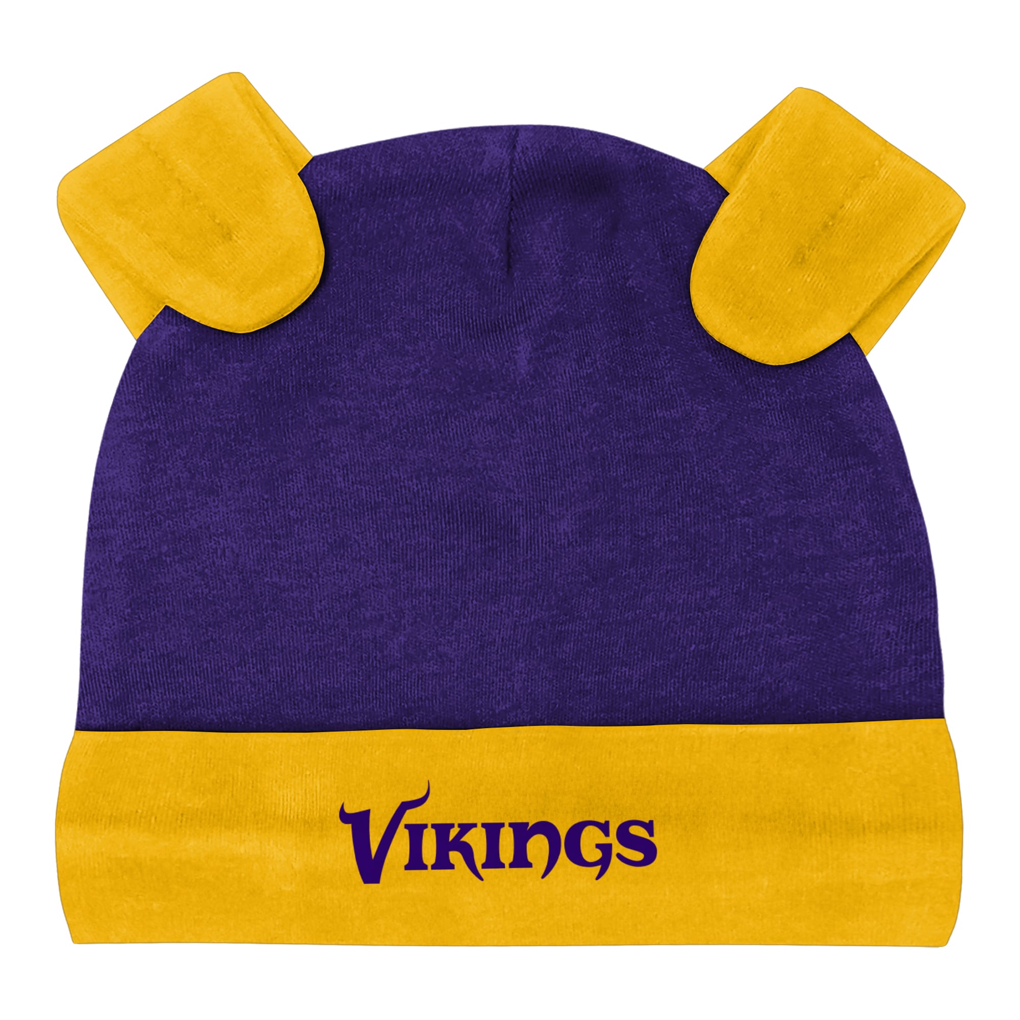 Ensemble pantalon et bonnet 3 pièces Huddles & Giggles Minnesota Vikings, gris chiné, pour nouveau-né Outerstuff