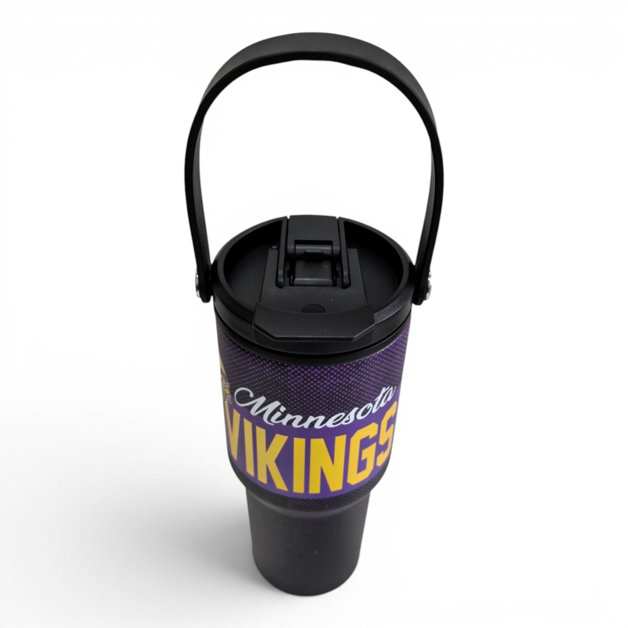 Pegasus Minnesota Vikings 24oz. Speckled Gradient Stainless Steel Dual Top Water Bottle