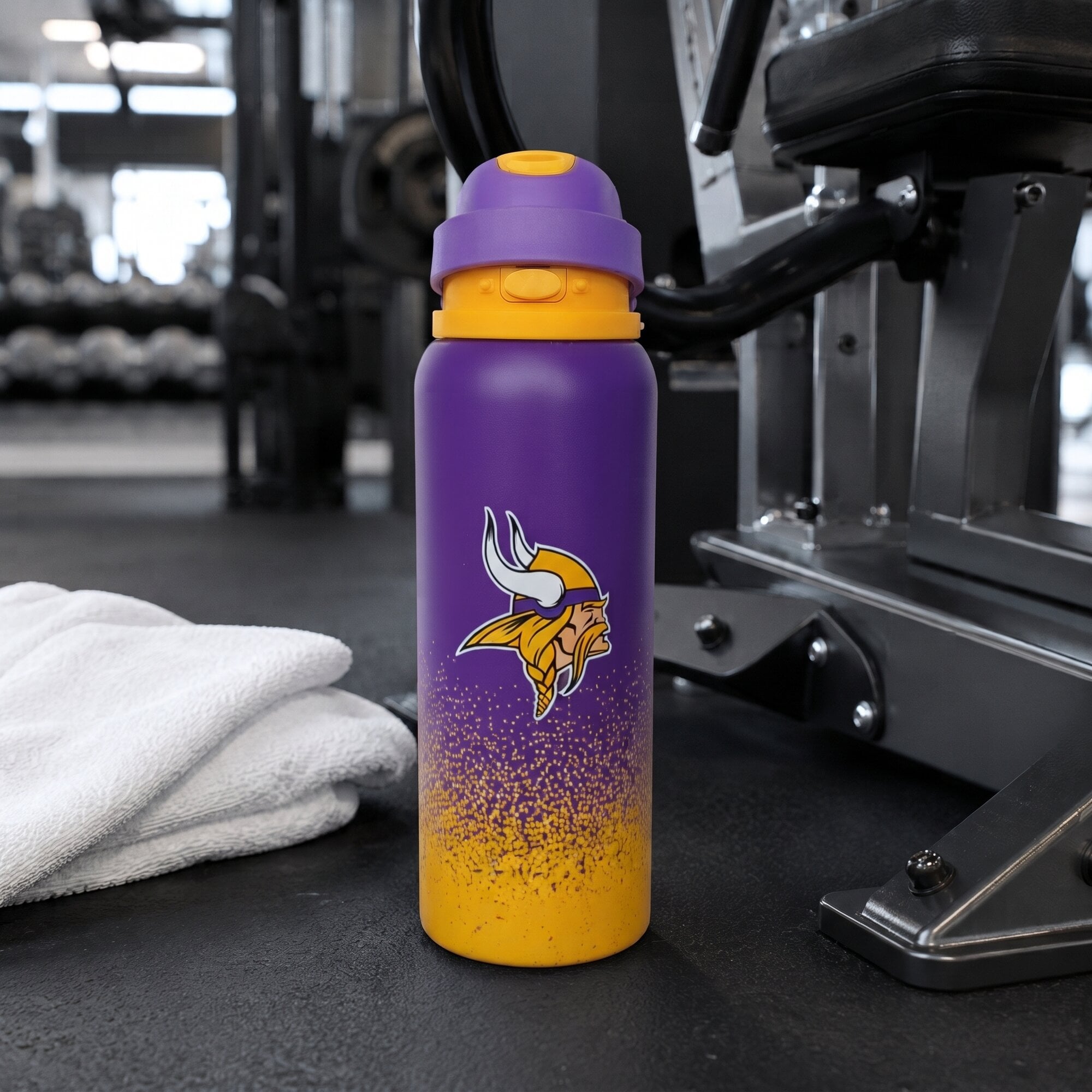 Gourde Pegasus Minnesota Vikings 946 ml (32 oz) en acier inoxydable dégradé ProFlow