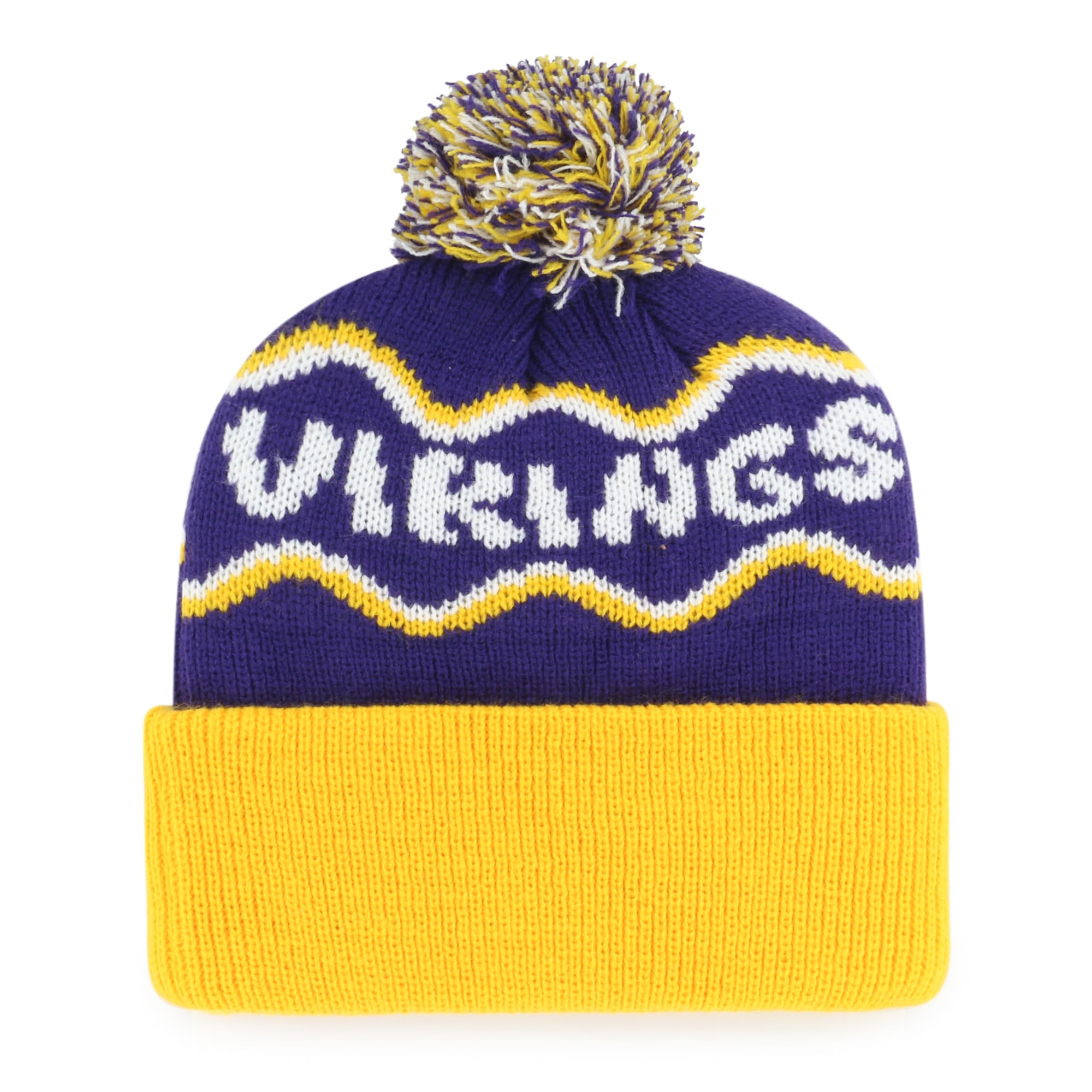 Bonnet tricoté à revers violet Minnesota Vikings '47 pour enfants d'âge préscolaire