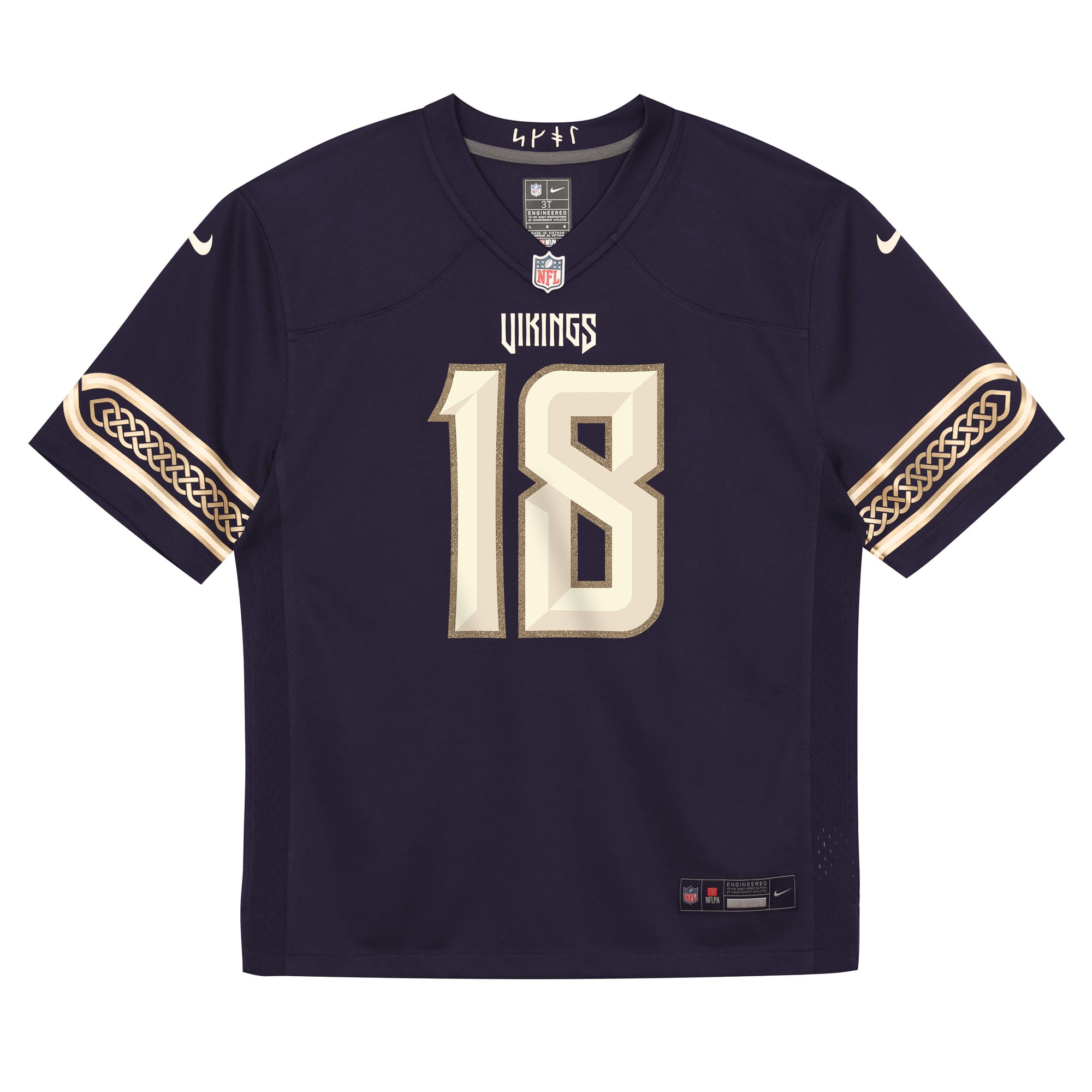 Preschool Nike Justin Jefferson Purple Minnesota Vikings 2026 Rivalries Collection Game Jersey