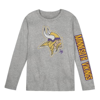 Minnesota Vikings Outerstuff Preschool Air Raid Long Sleeve T-Shirt - Gray
