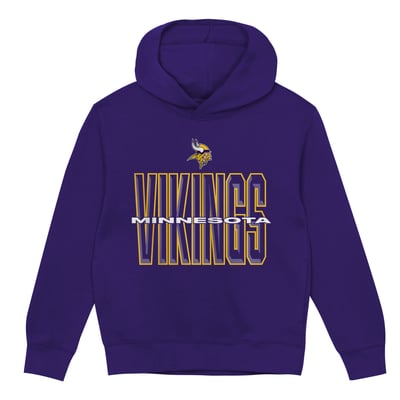 Minnesota Vikings Outerstuff Preschool Field General Fleece Hoodie - Purple