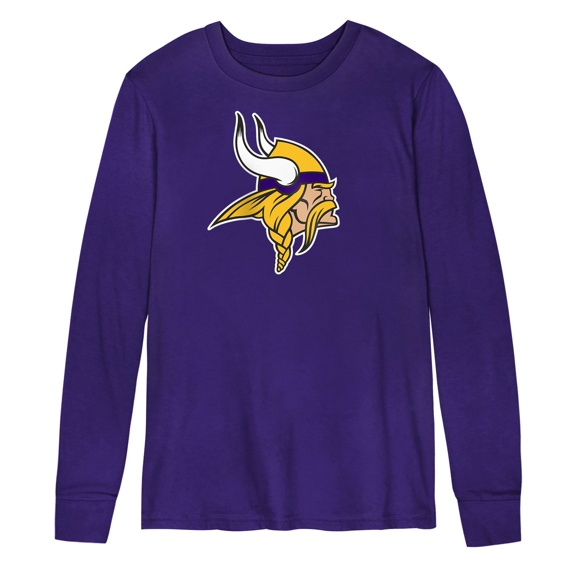 Preschool Outerstuff Purple Minnesota Vikings Primary Logo Long Sleeve T-Shirt
